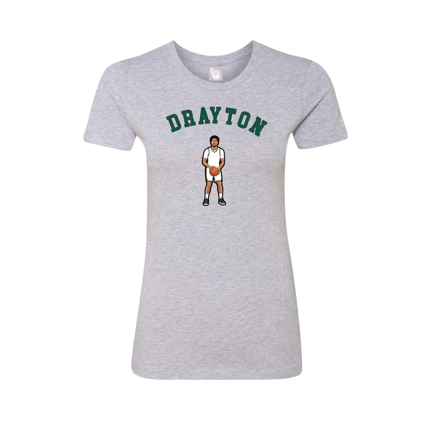 Fitted Women's Tee — Shirsey Arch in Grey