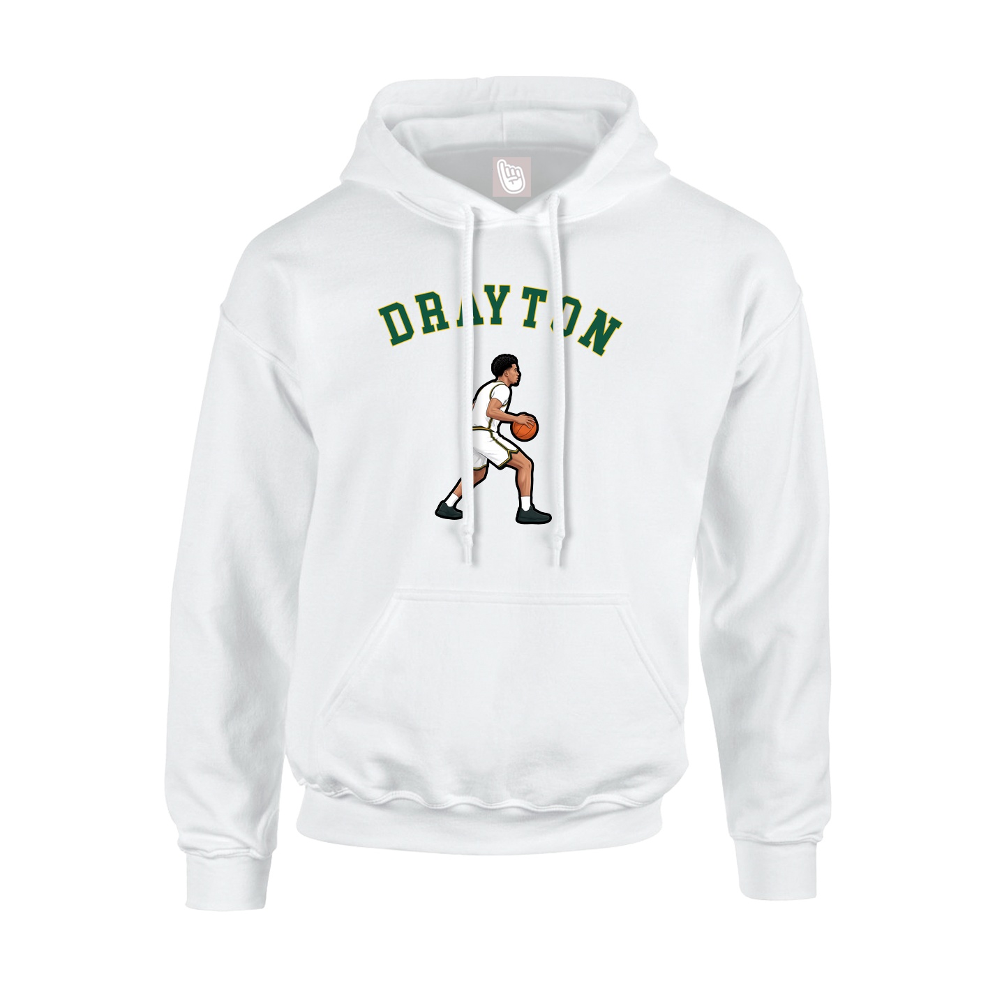 Youth Hoodie — Shirsey Arch in White