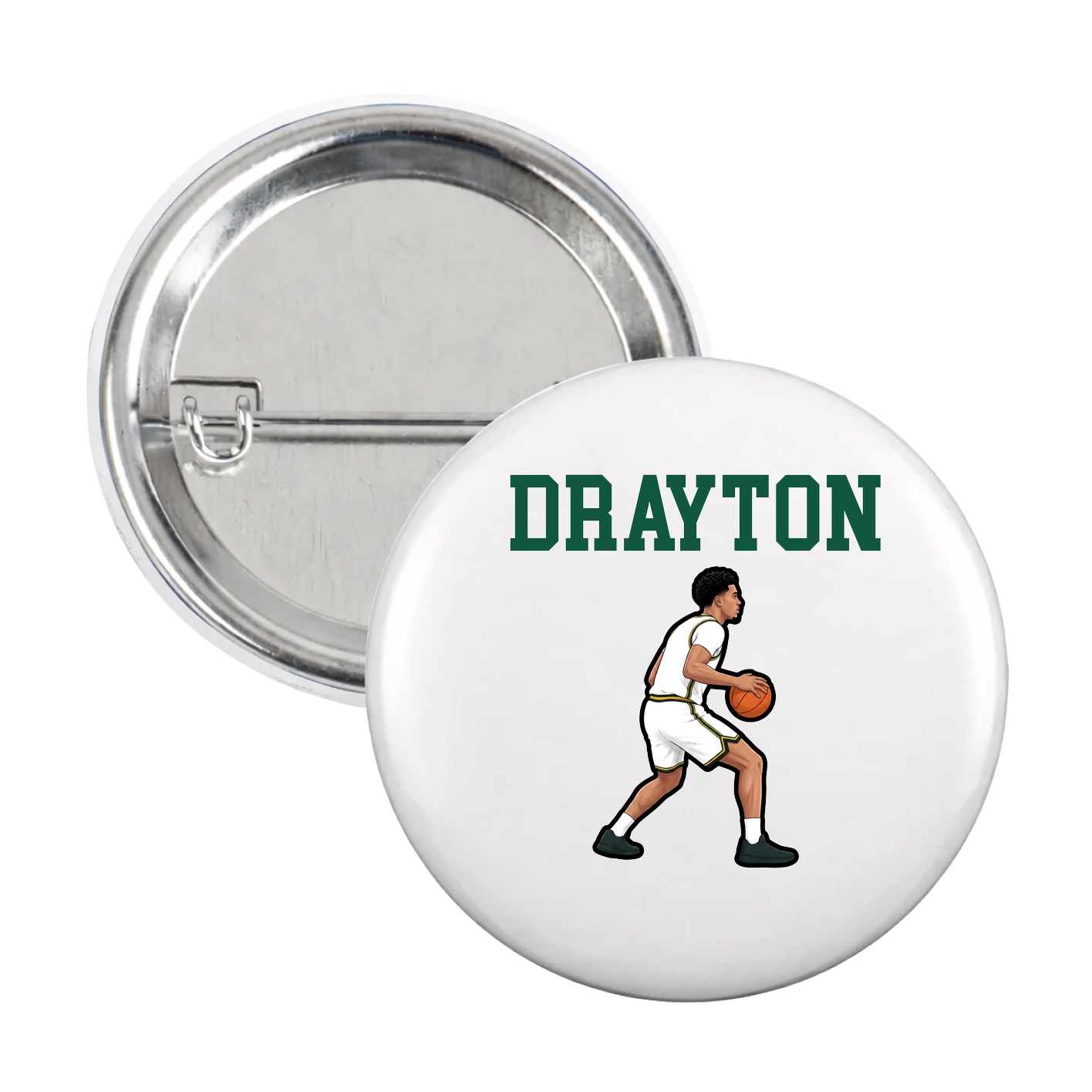 Game Day Button — Shirsey in White