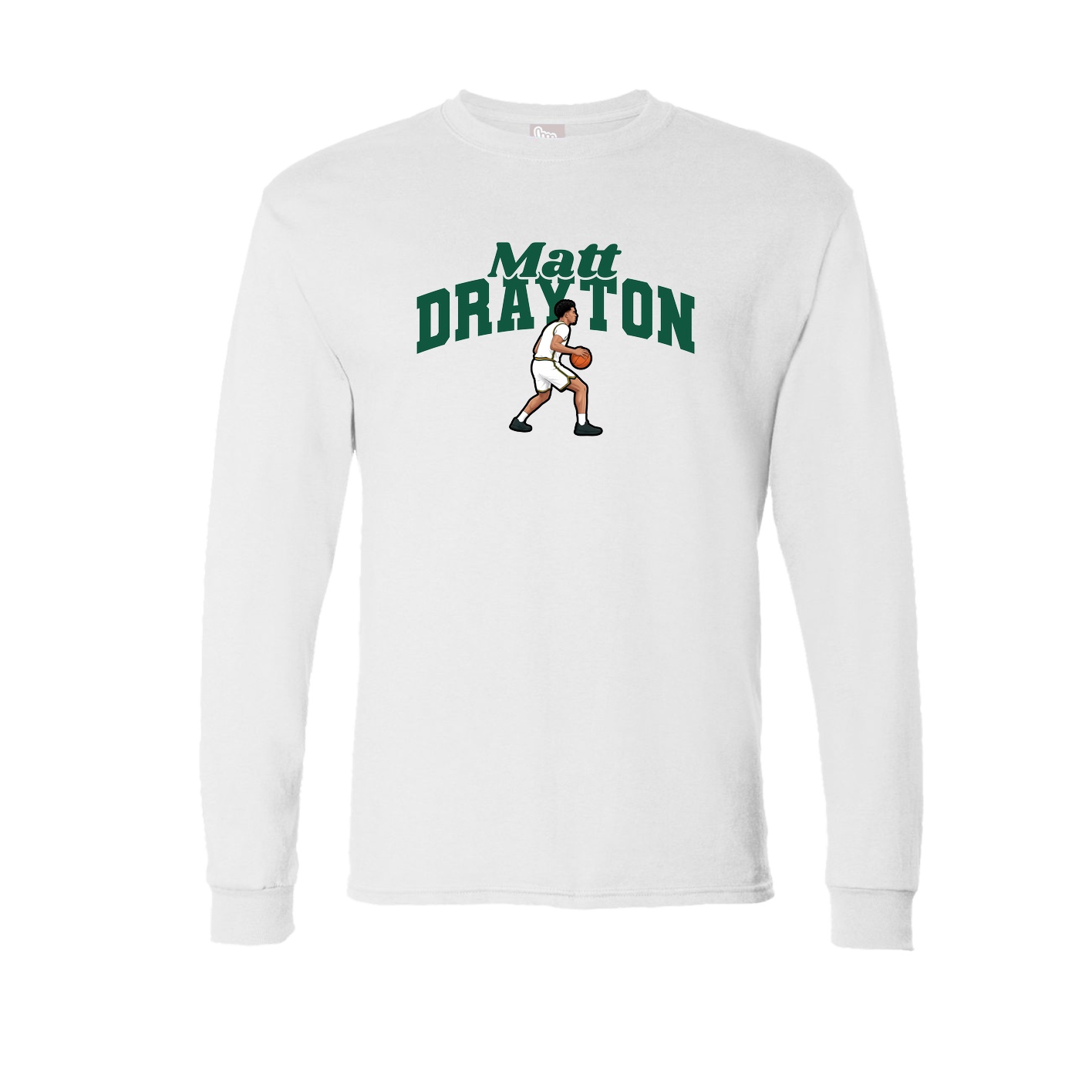 Long Sleeve Tee — Signature Arch in White