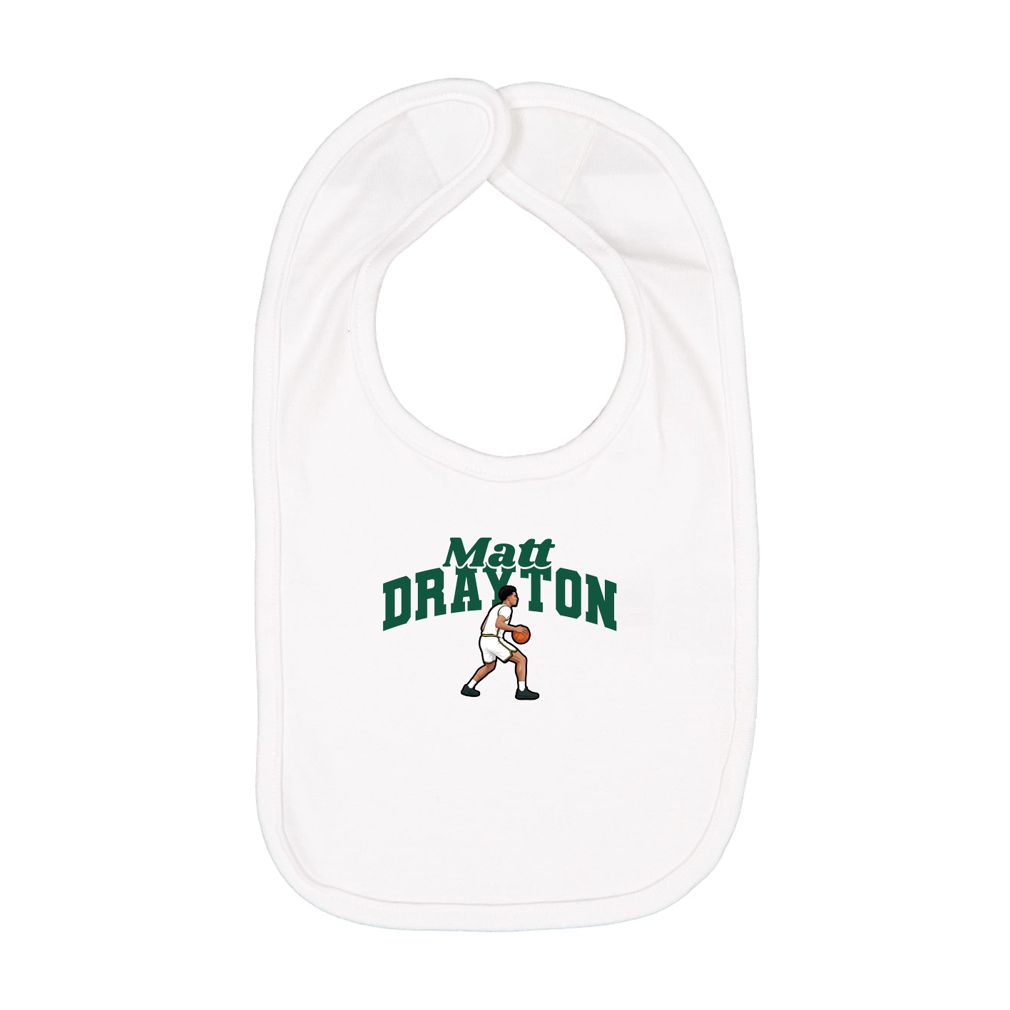 Infant Bib — Signature Arch in White