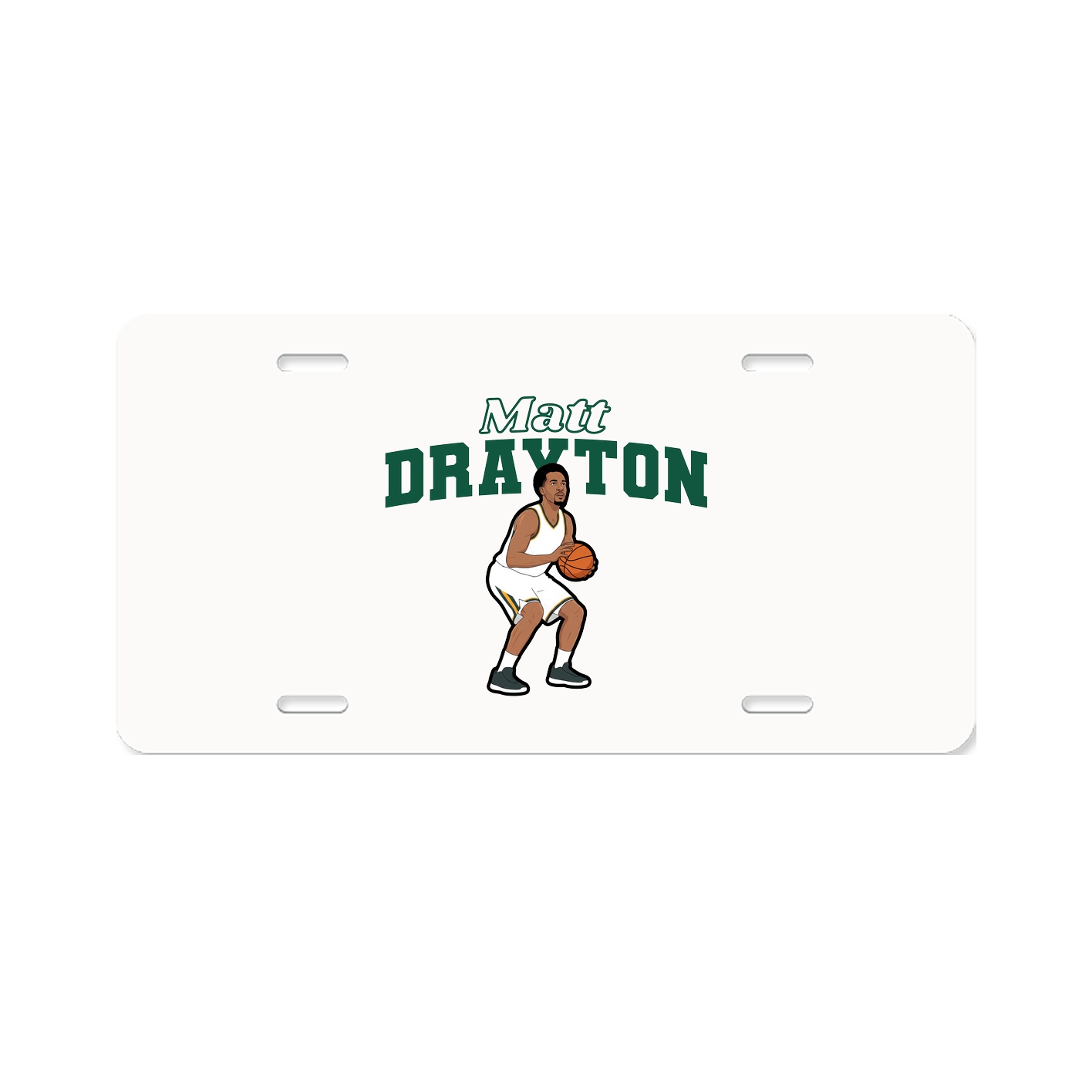 License Plate — Name Arch in Classic