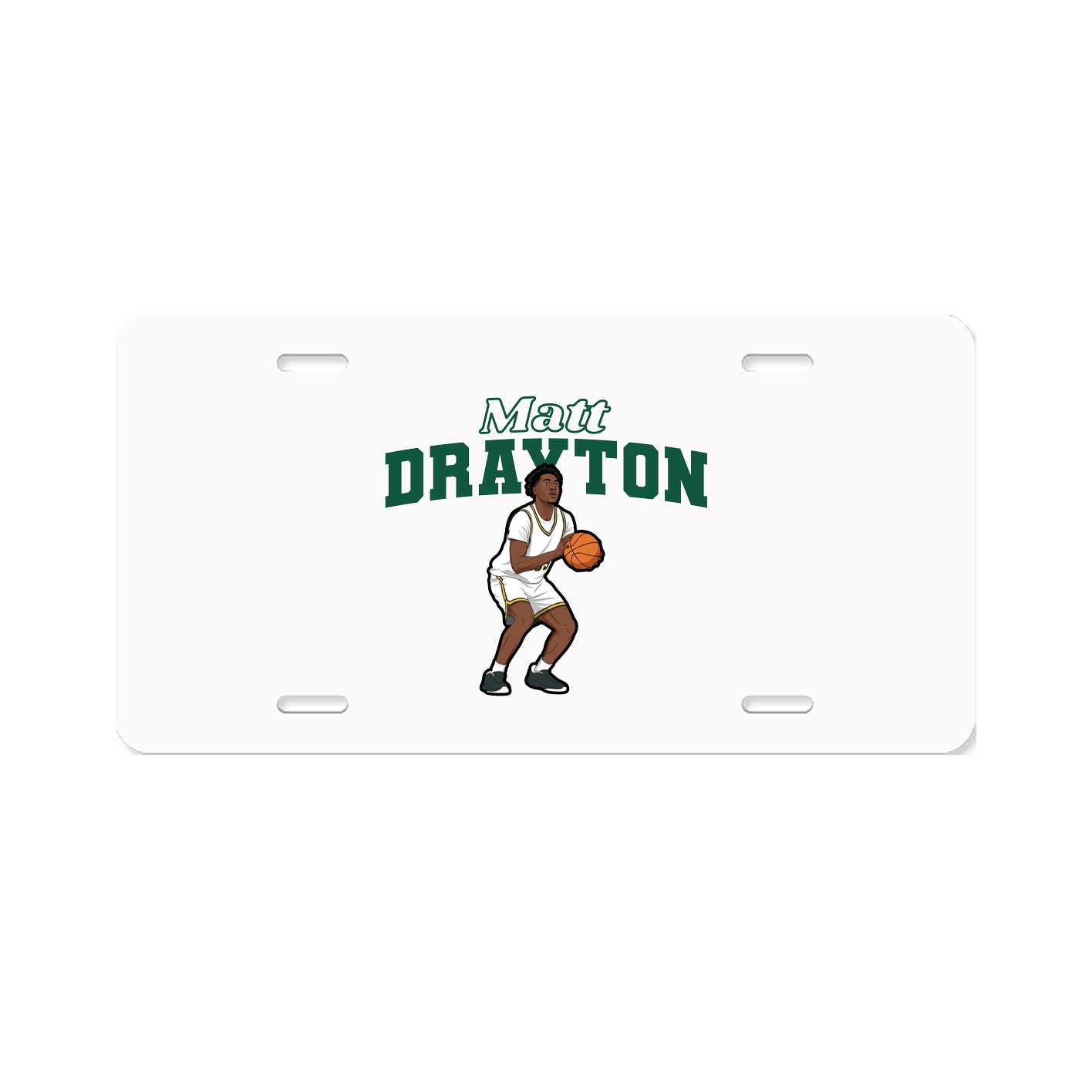License Plate — Name Arch in Classic