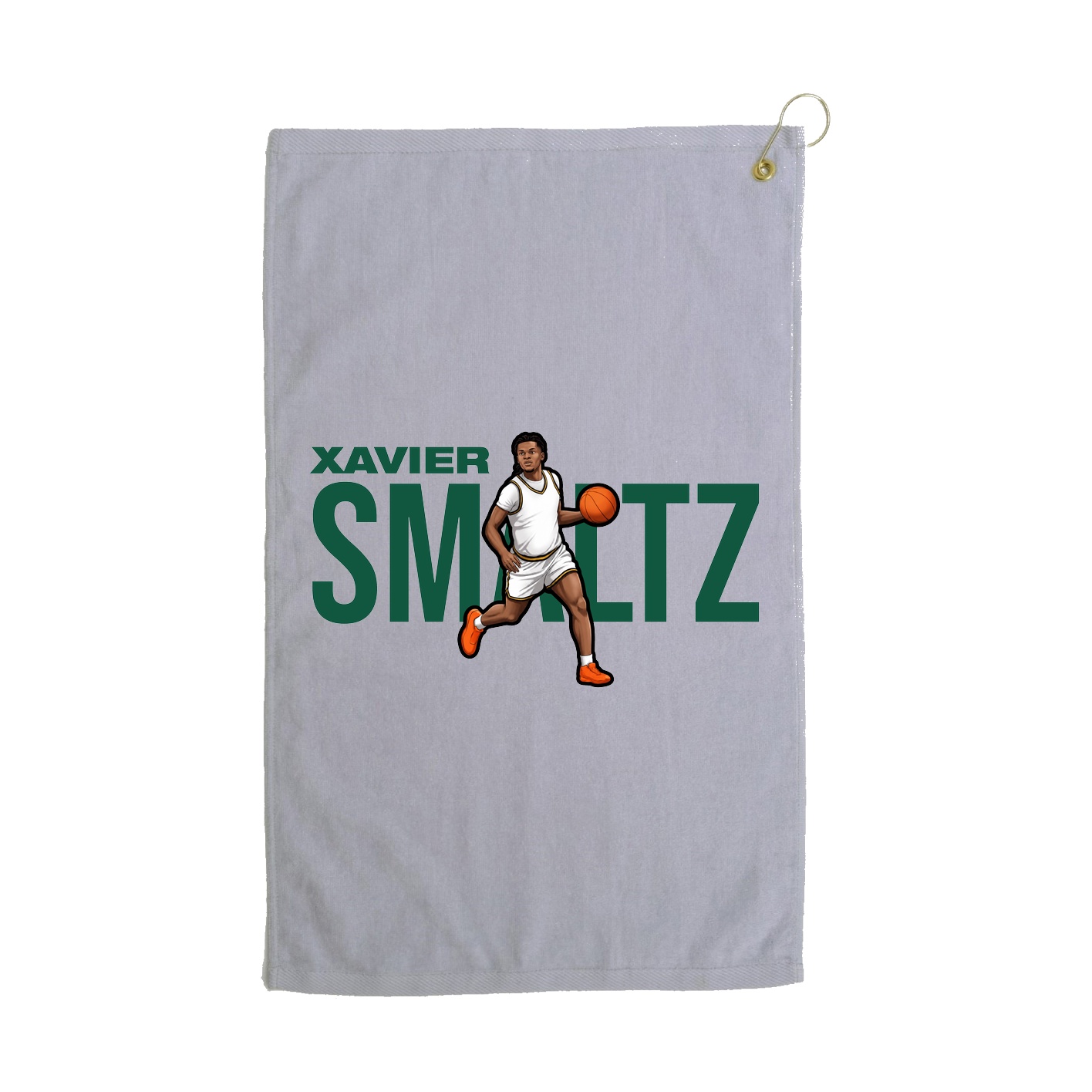 Golf Towel — Player Name in Grey