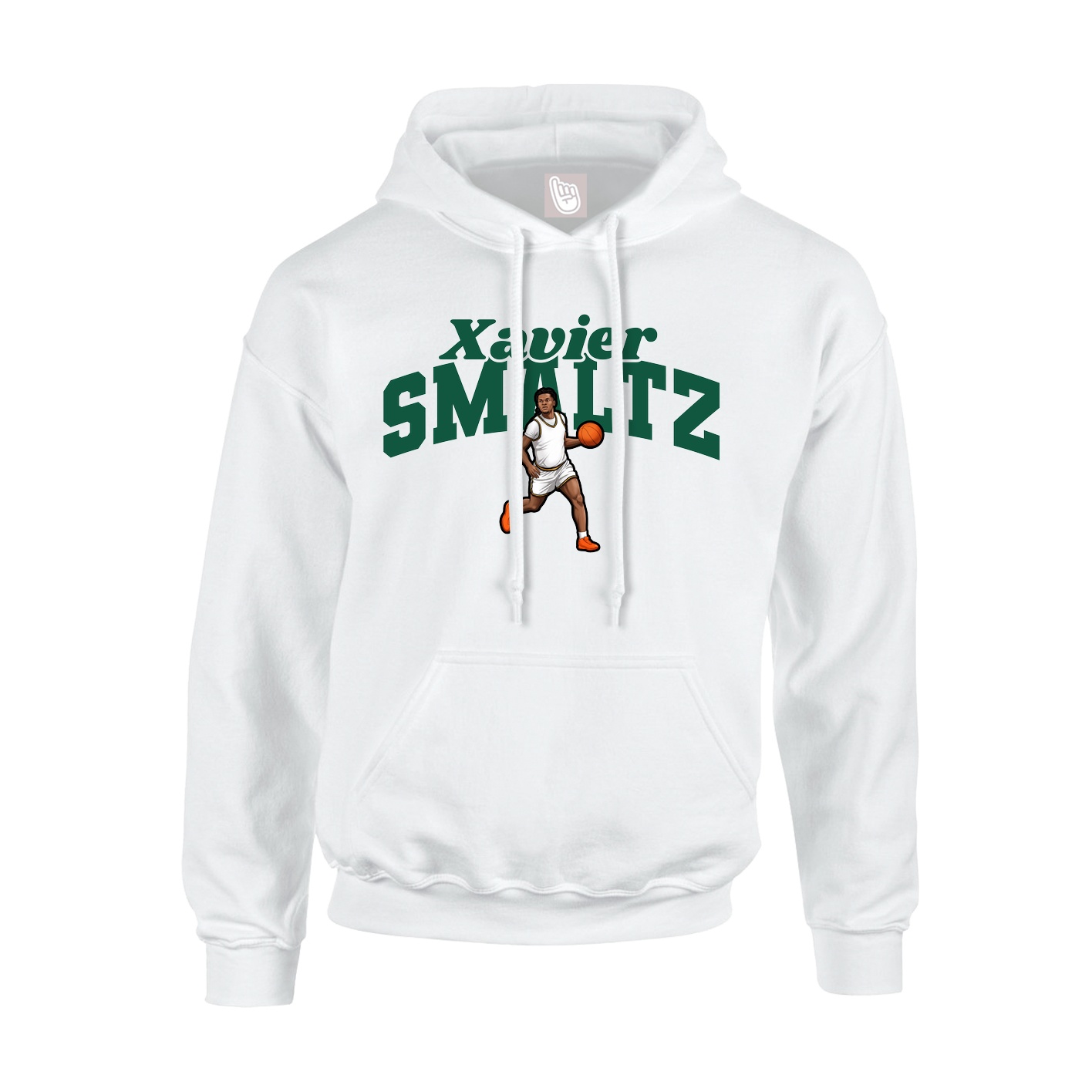 Hoodie — Signature Arch in White