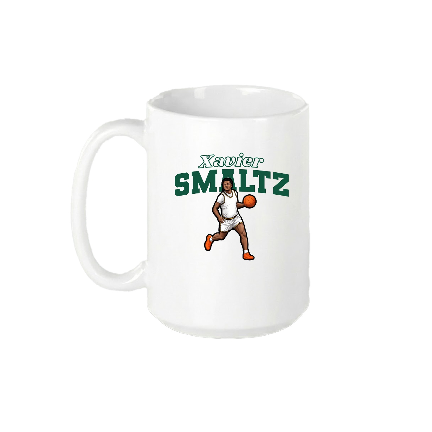 15oz Coffee Mug — Name Arch in White