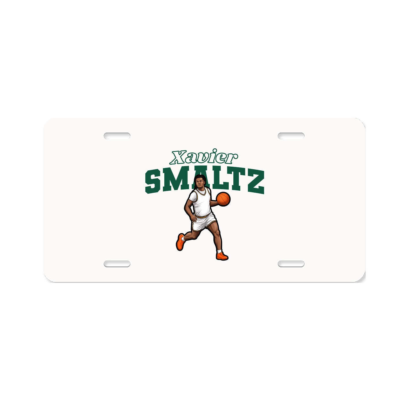 License Plate — Name Arch in Classic