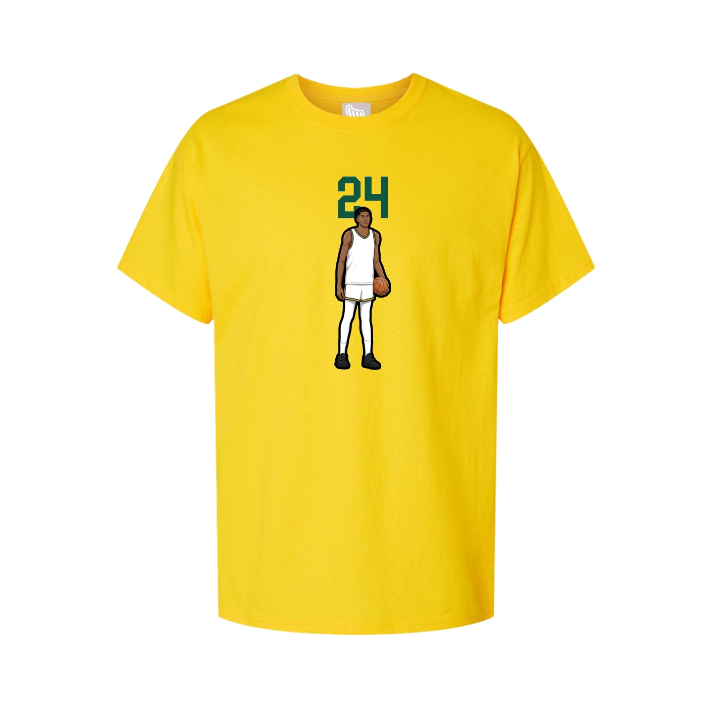 Youth Tee — Number Top in Gold