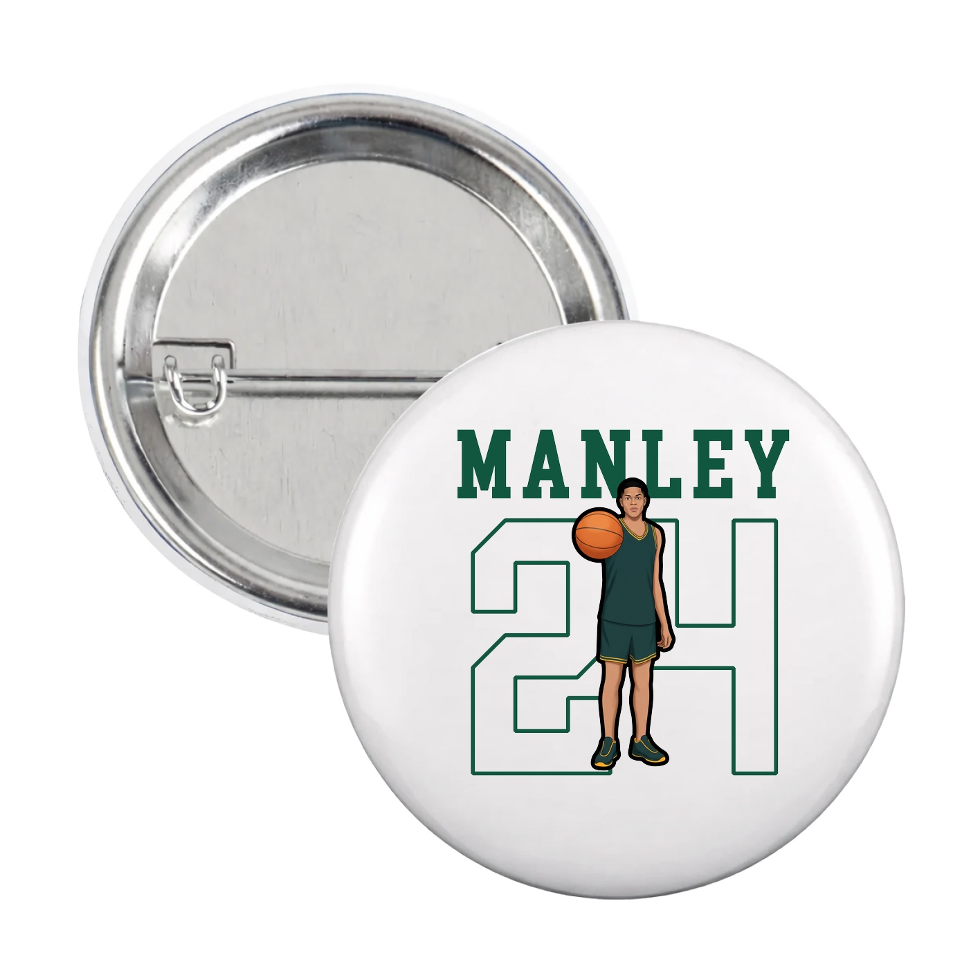 Game Day Button — Shirsey in White
