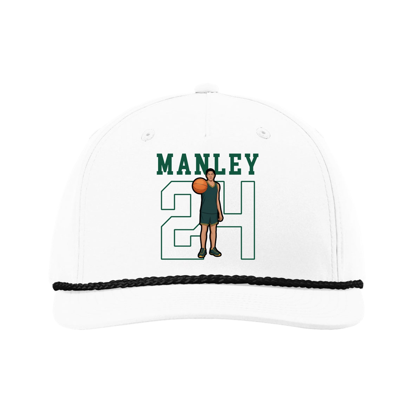 Five-Panel Classic Rope Cap — Shirsey in White
