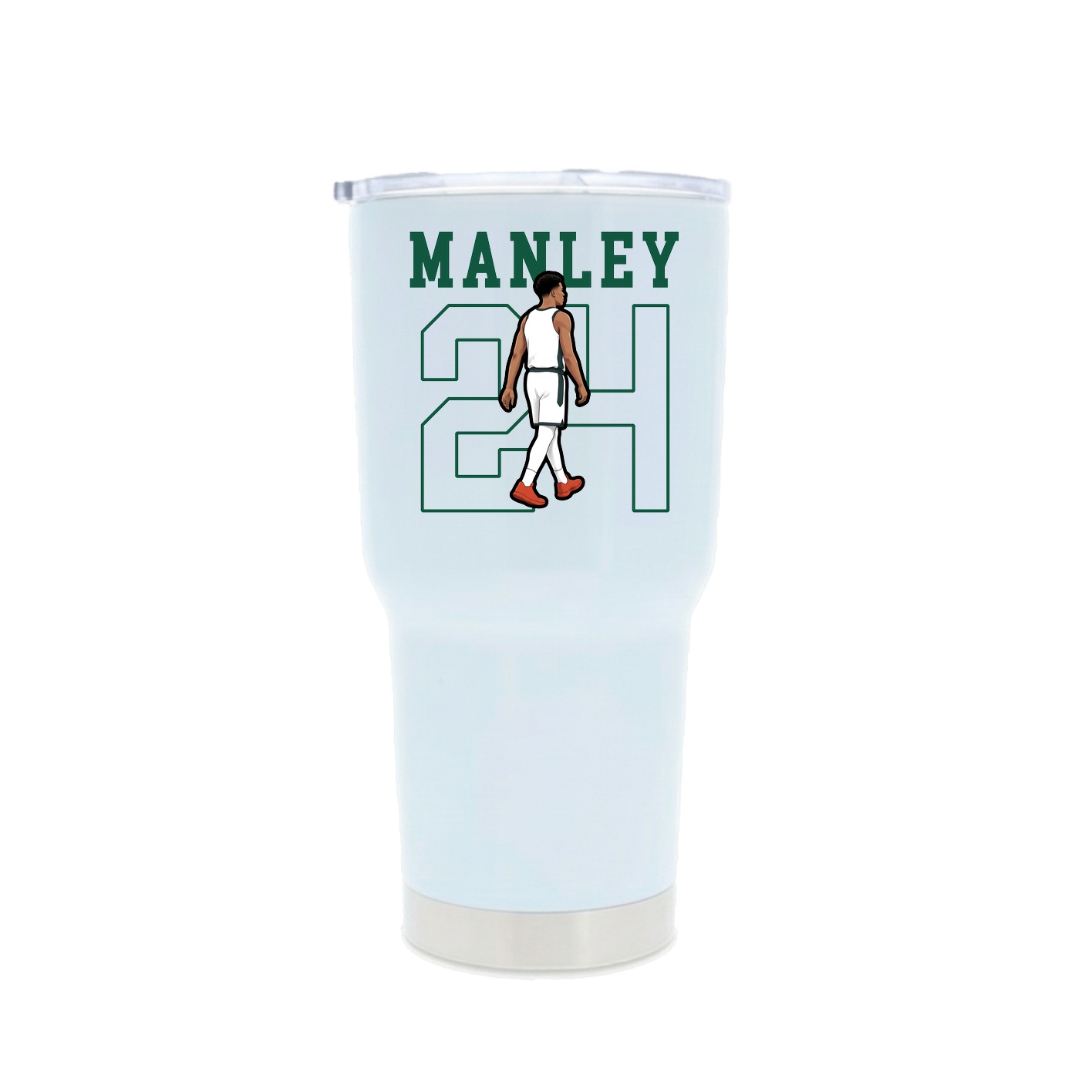 30oz Stainless Steel Tumbler — Shirsey in White