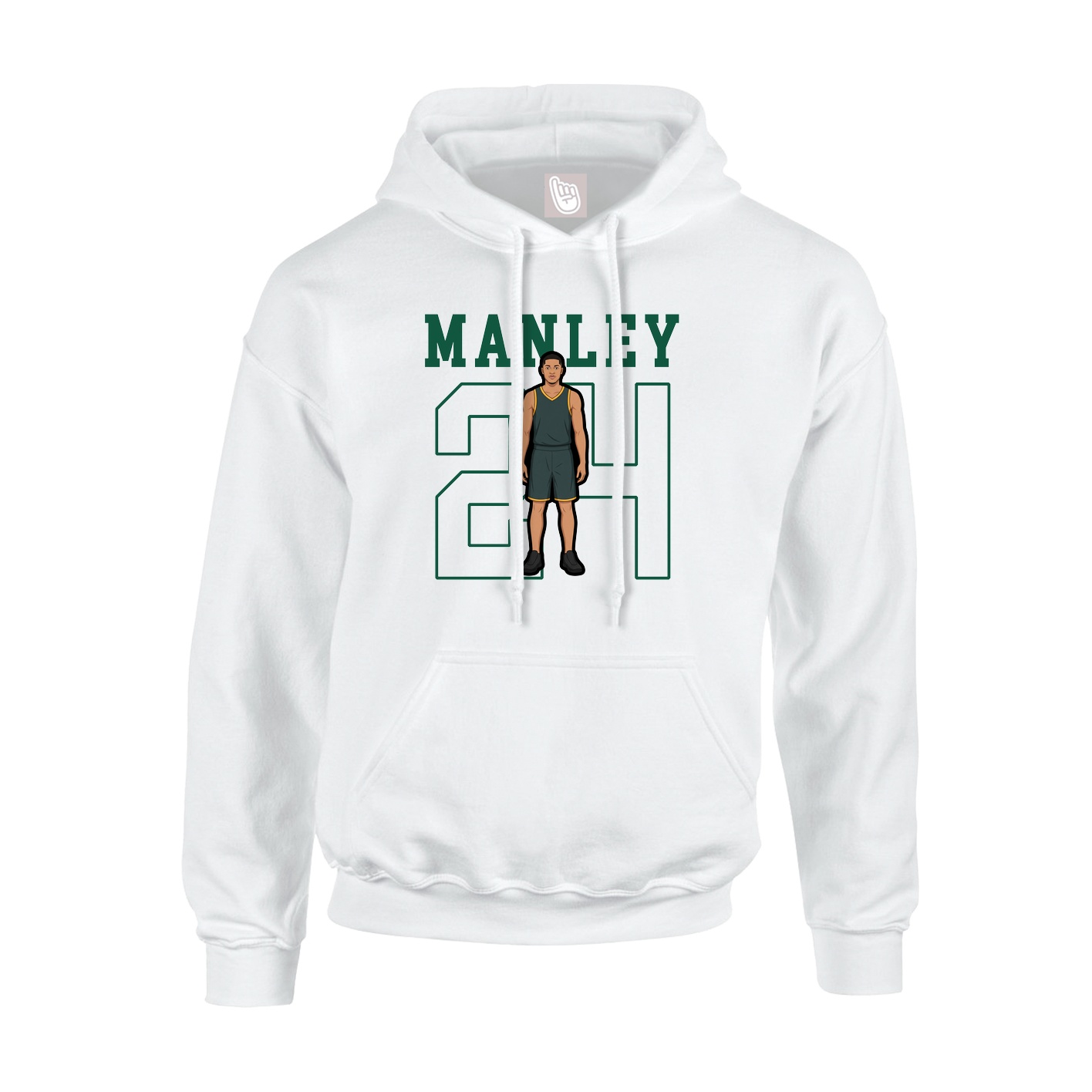Hoodie — Shirsey in White