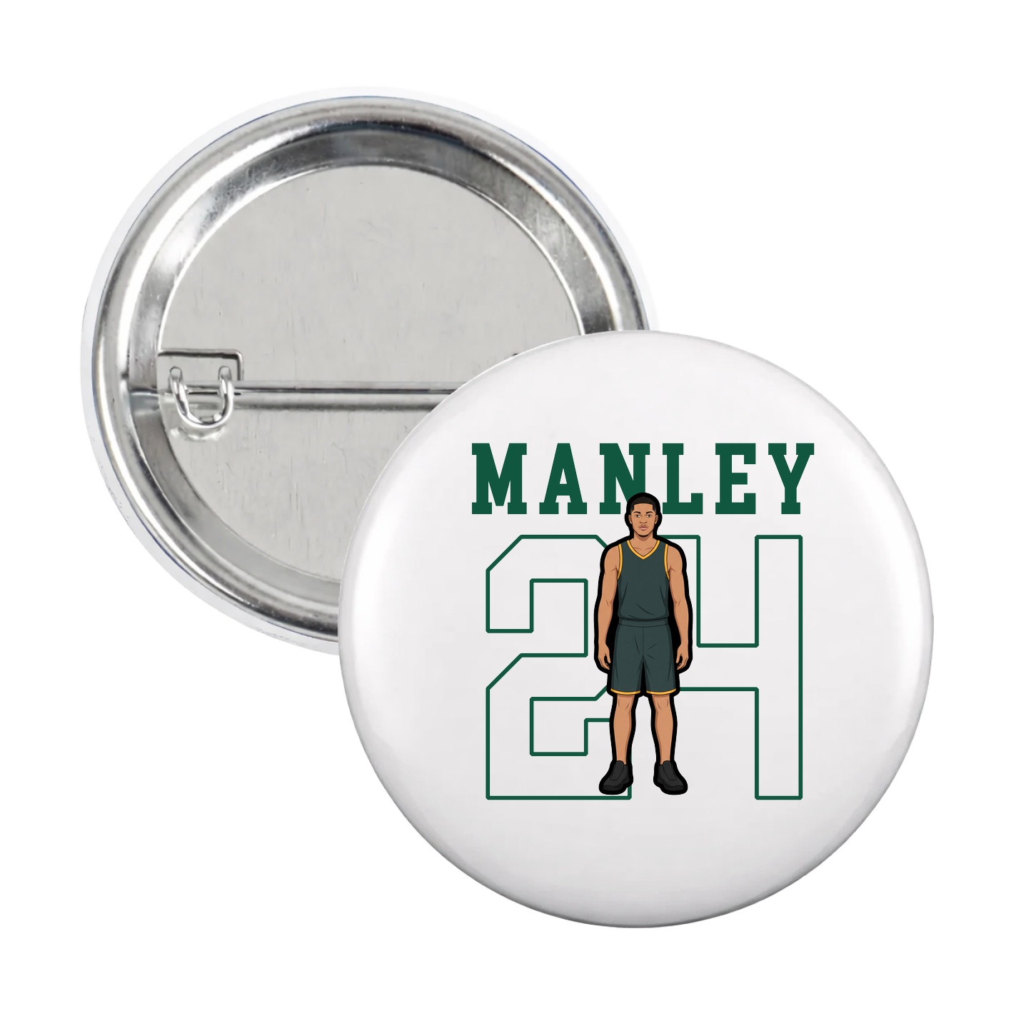 Game Day Button — Shirsey in White