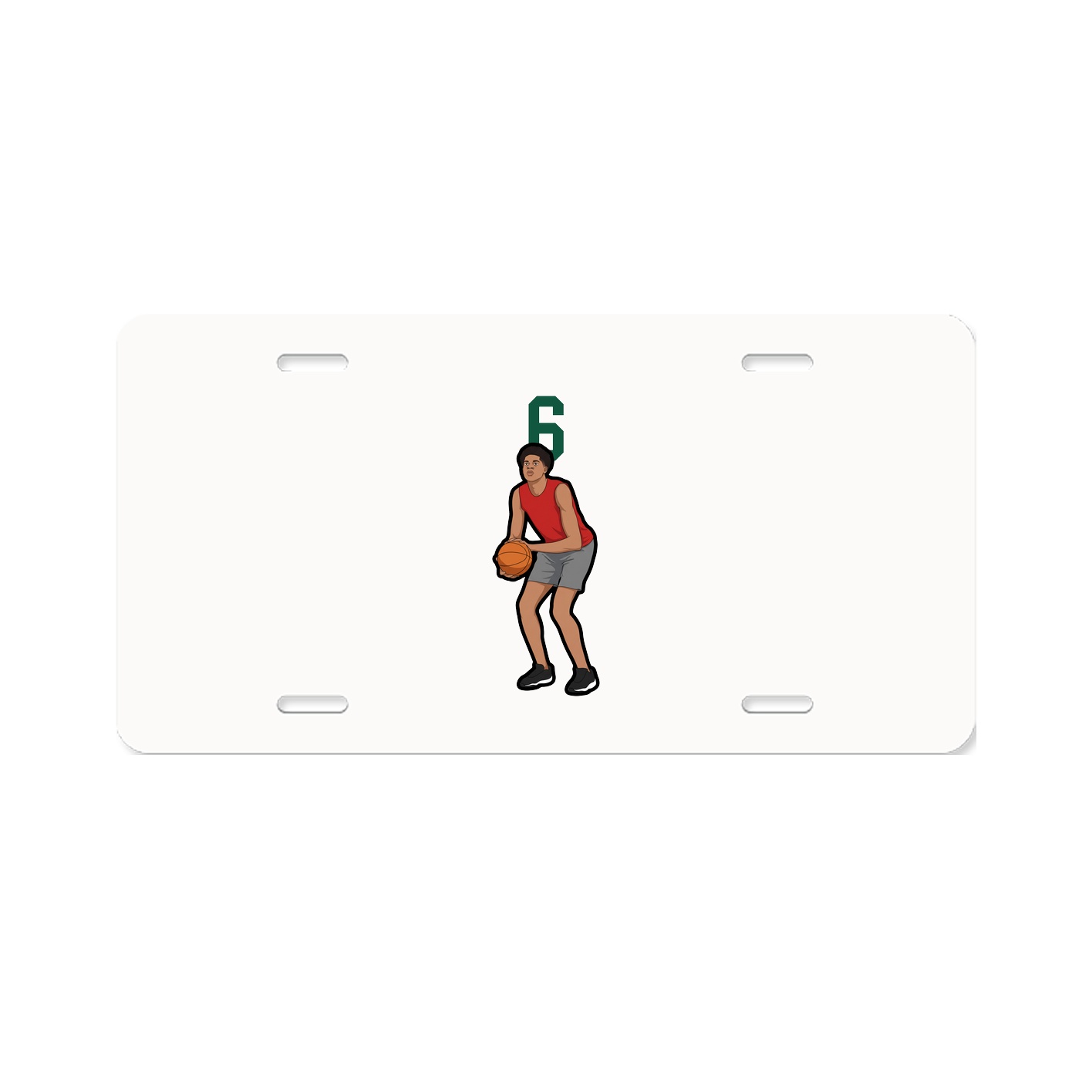 License Plate — Number Top in Classic