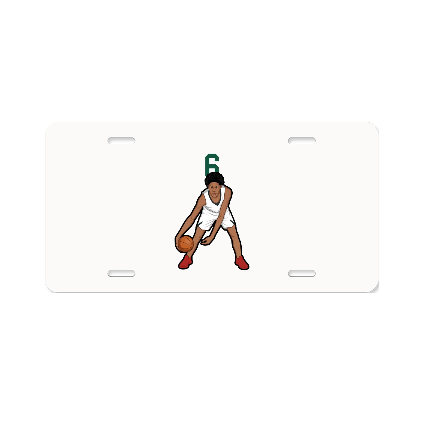 License Plate — Number Top in Classic