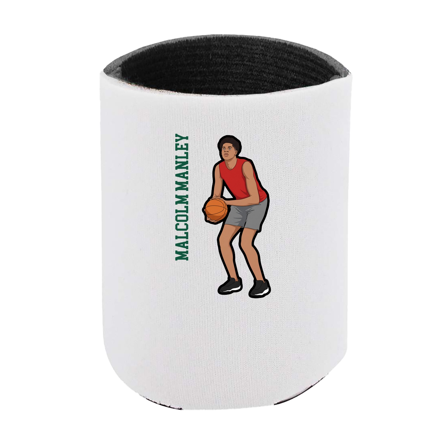 Can Holder — Name Vertical in White