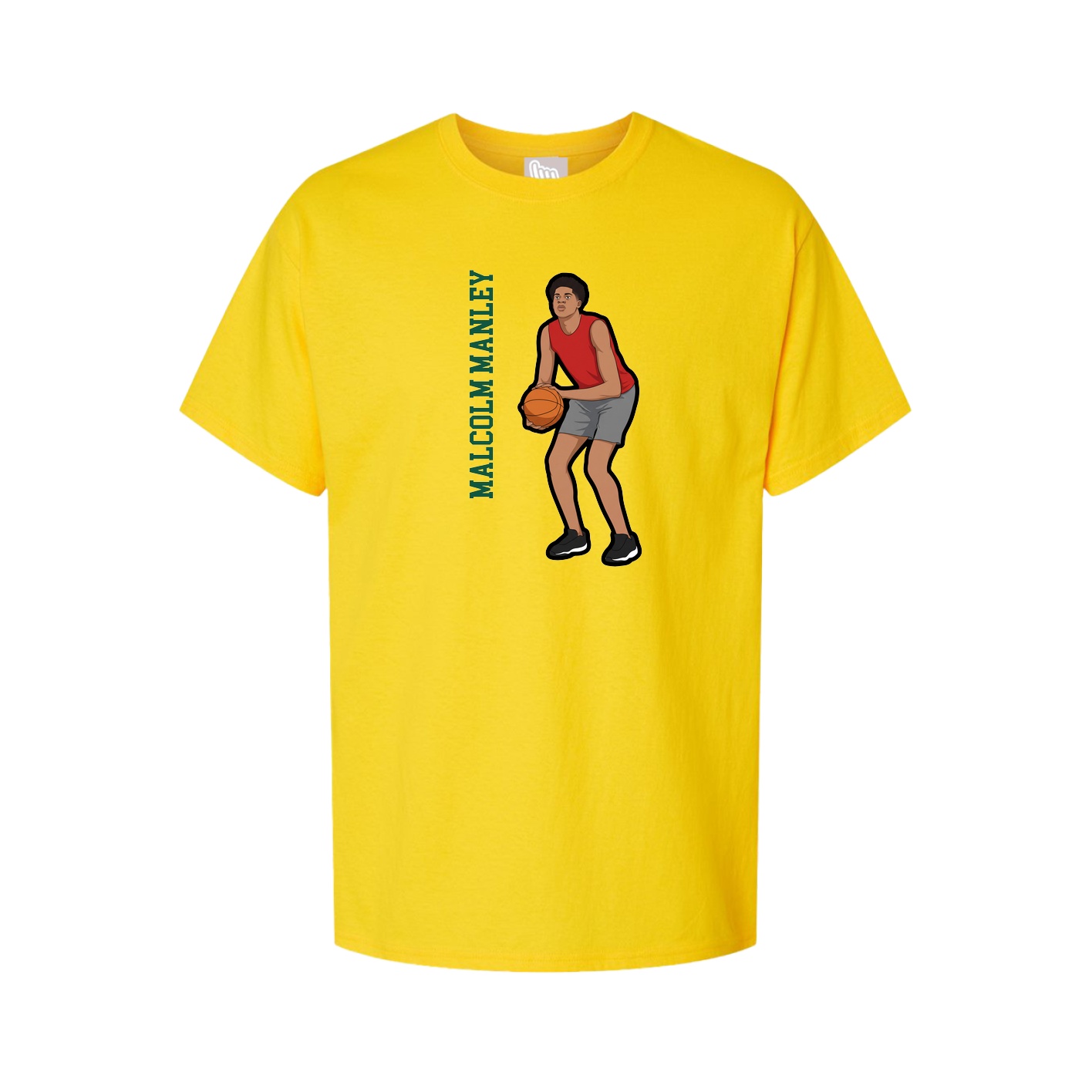 Tee — Name Vertical in Gold