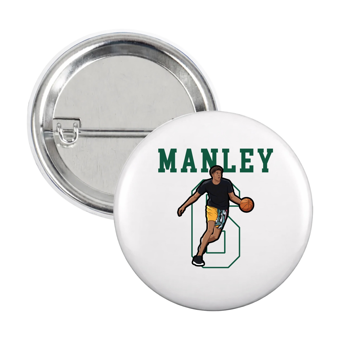 Game Day Button — Shirsey in White