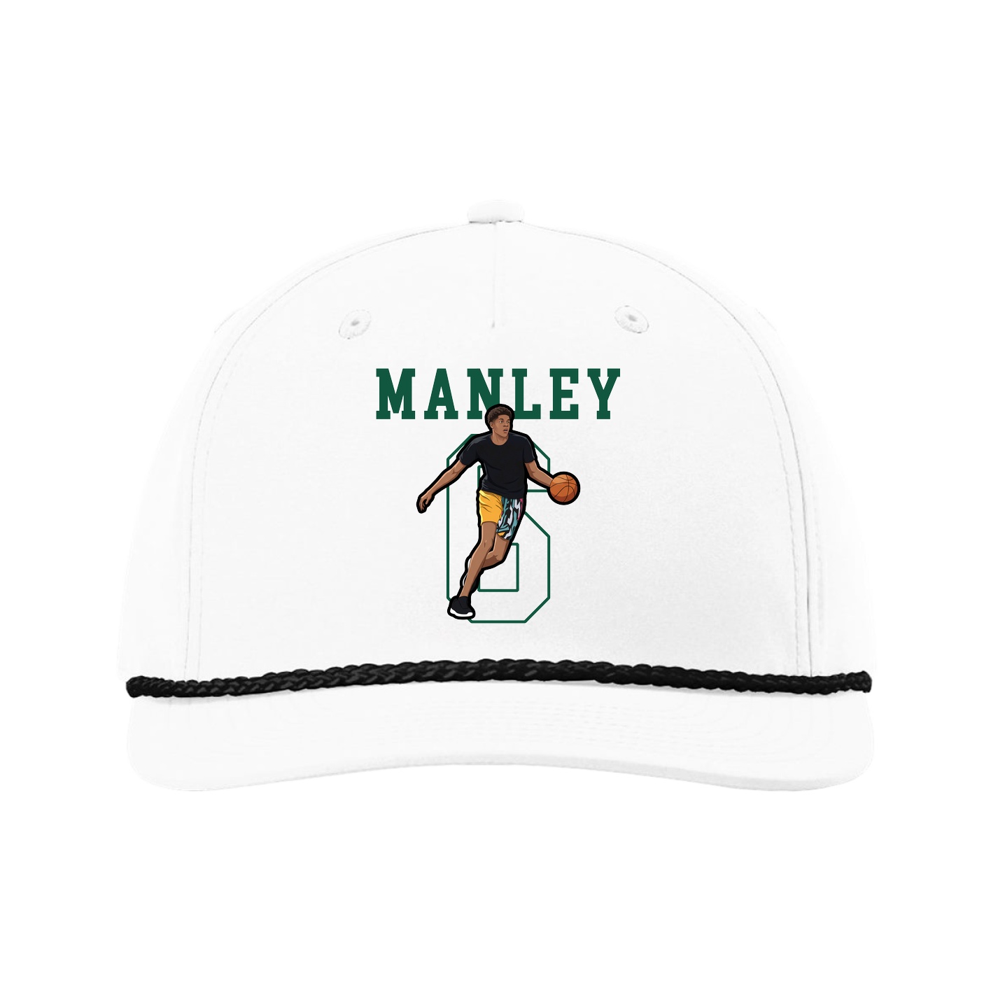 Five-Panel Classic Rope Cap — Shirsey in White