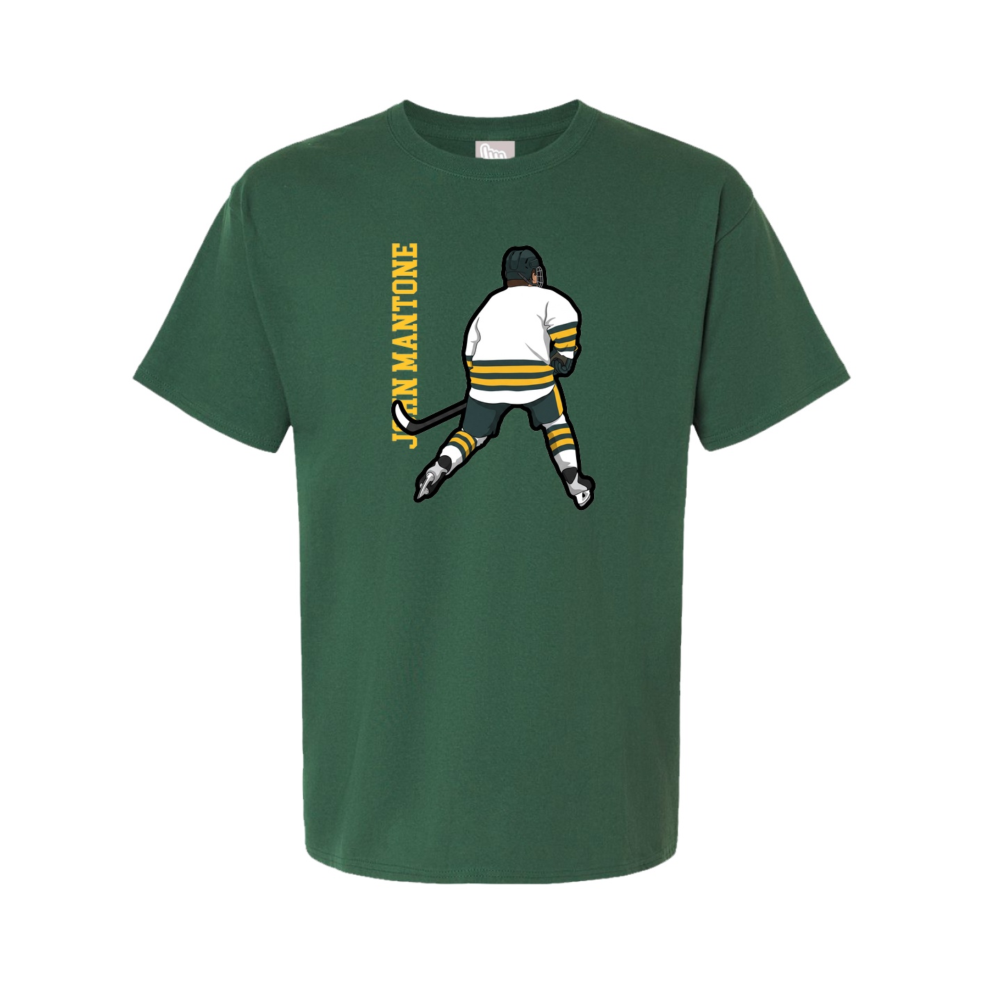 Youth Tee — Name Vertical in Green