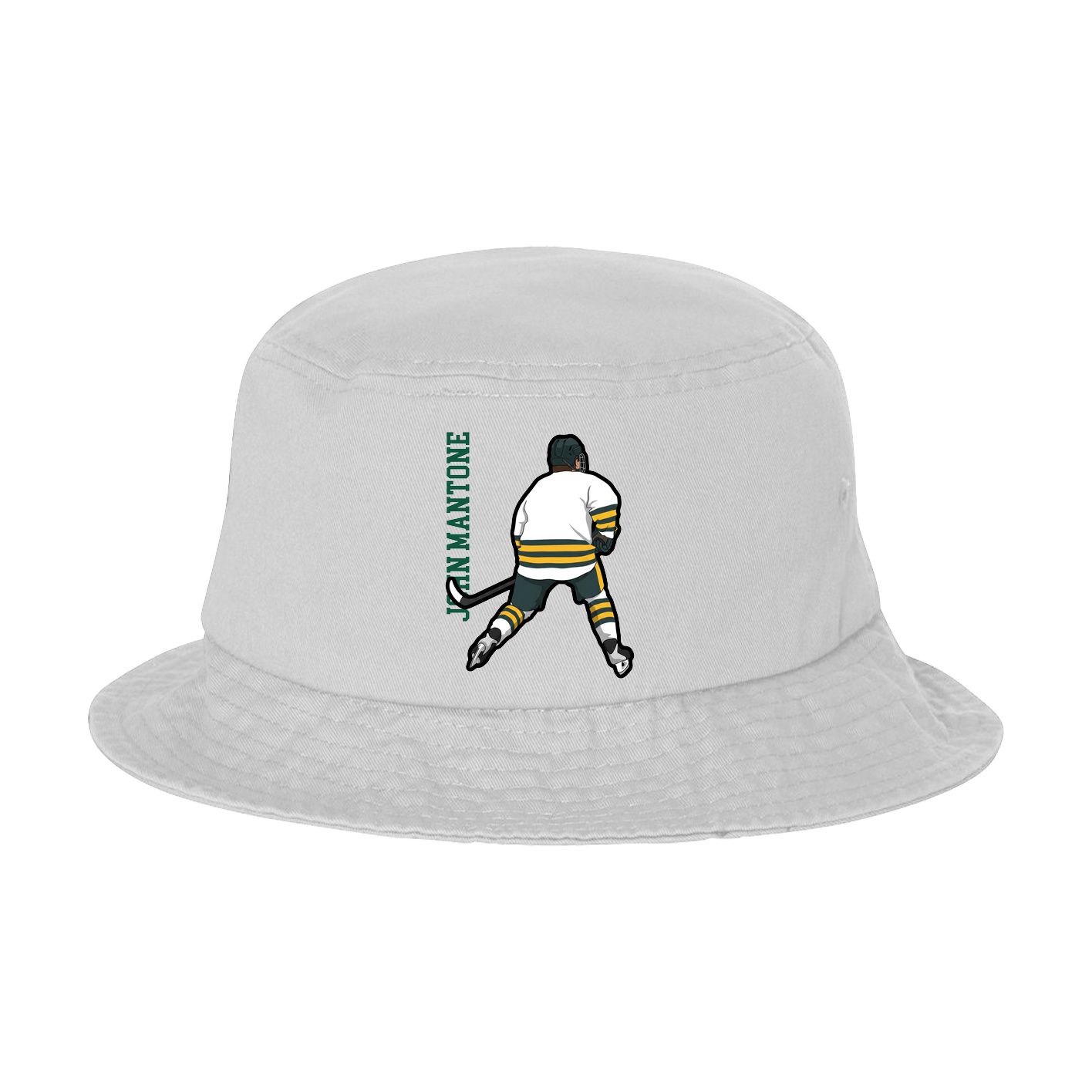 Bucket Cap — Name Vertical in White