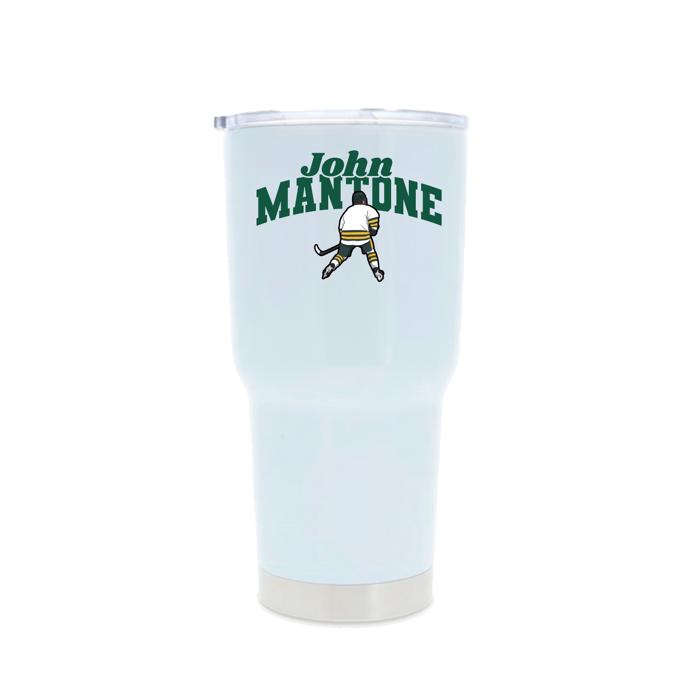 30oz Stainless Steel Tumbler — Signature Arch in White