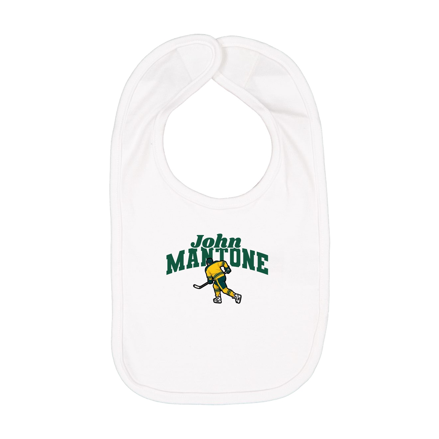 Infant Bib — Signature Arch in White