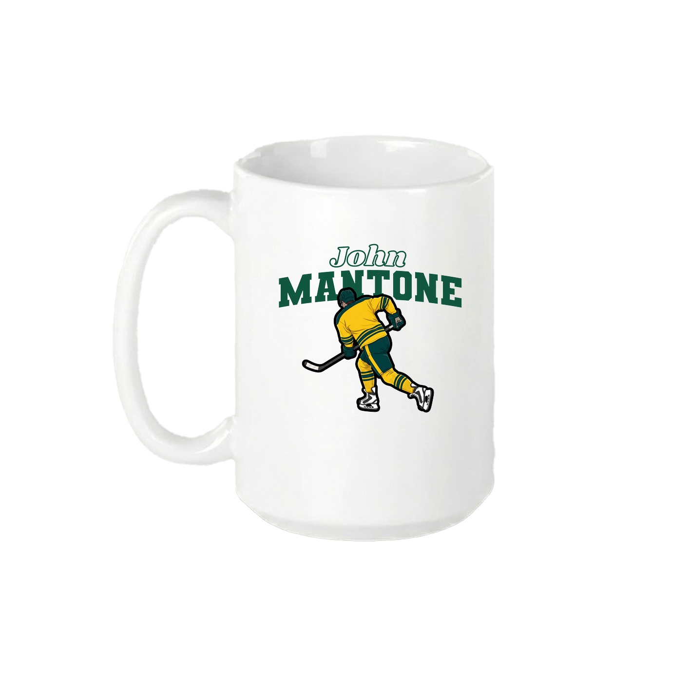 15oz Coffee Mug — Name Arch in White