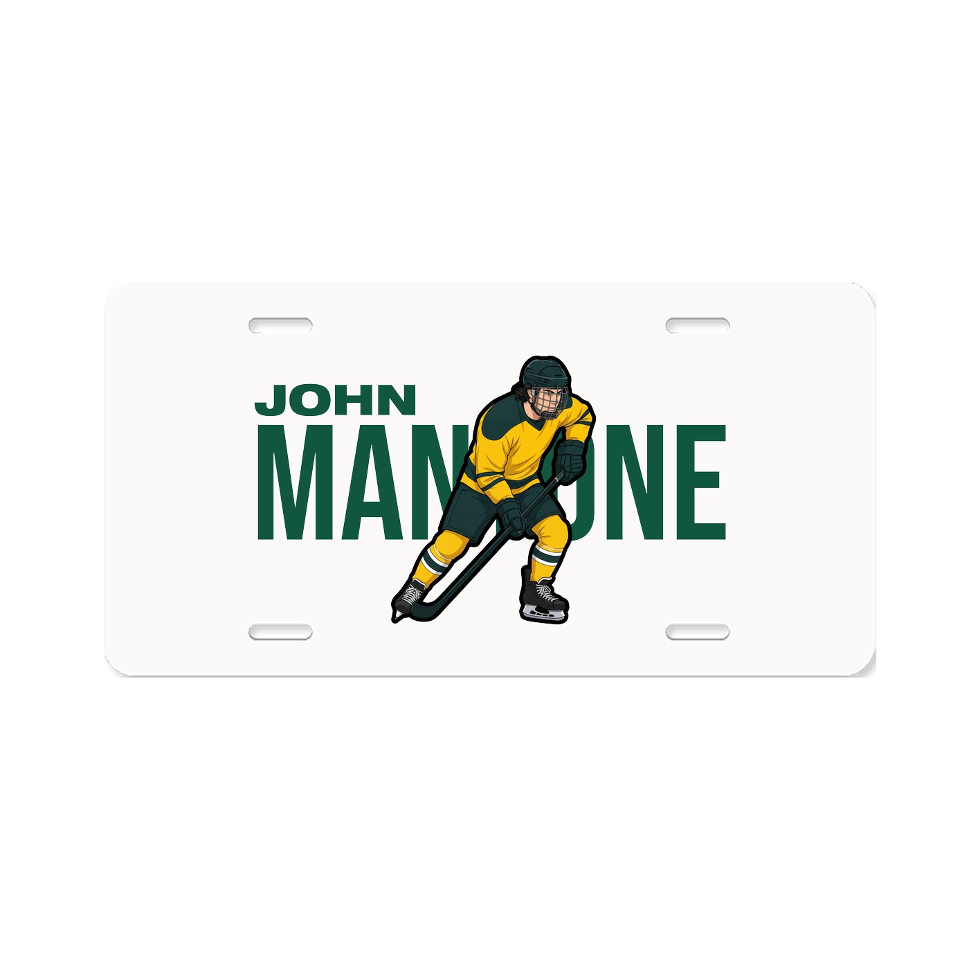 License Plate — Player Name in Classic