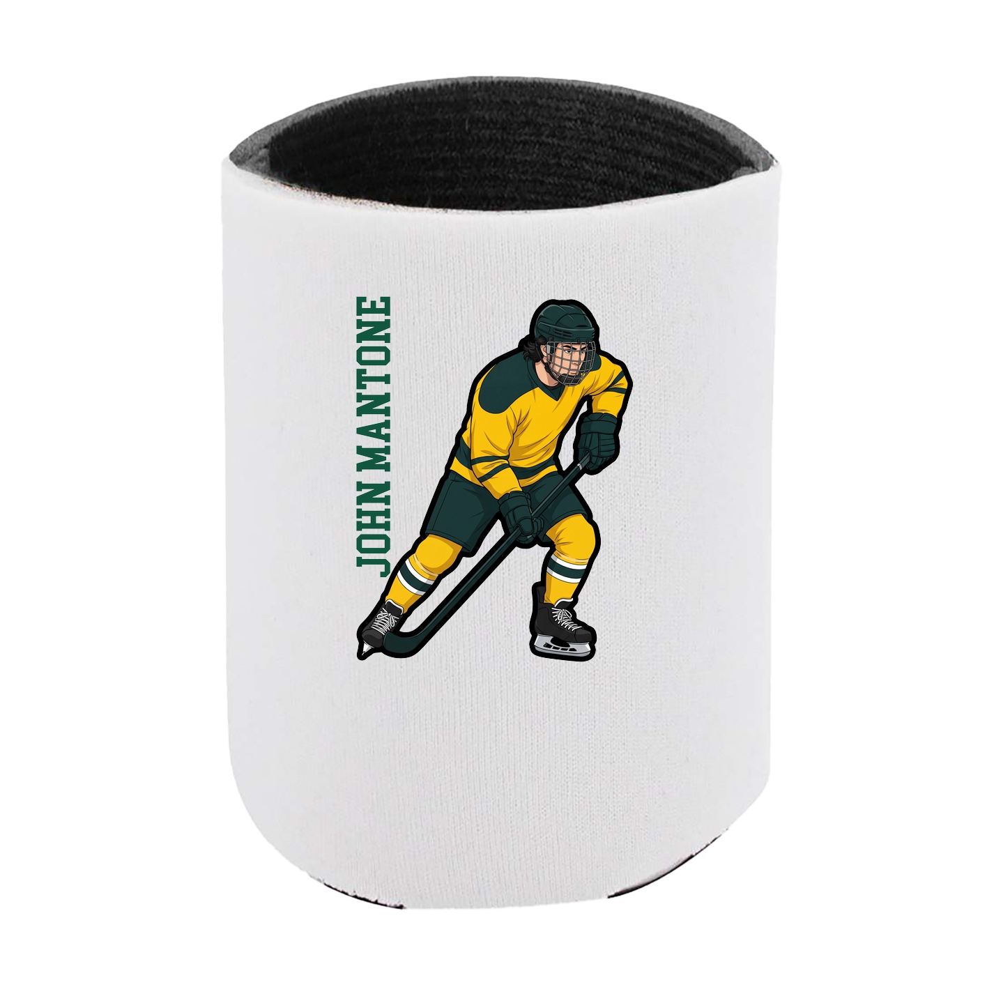 Can Holder — Name Vertical in White