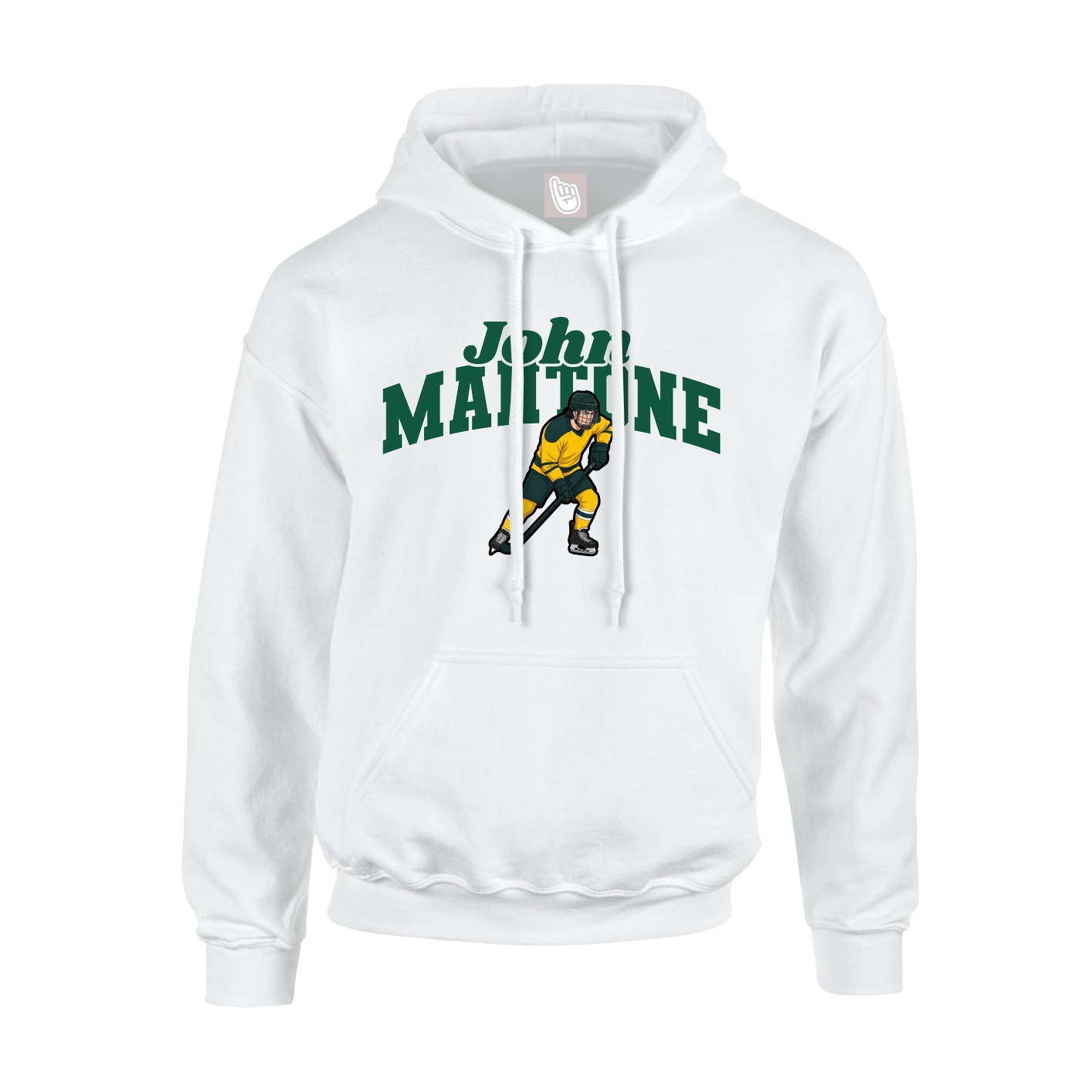 Hoodie — Signature Arch in White