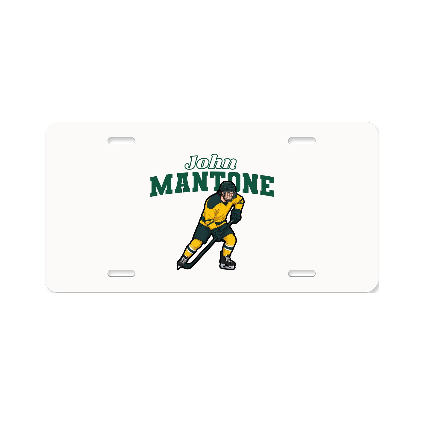 License Plate — Name Arch in Classic