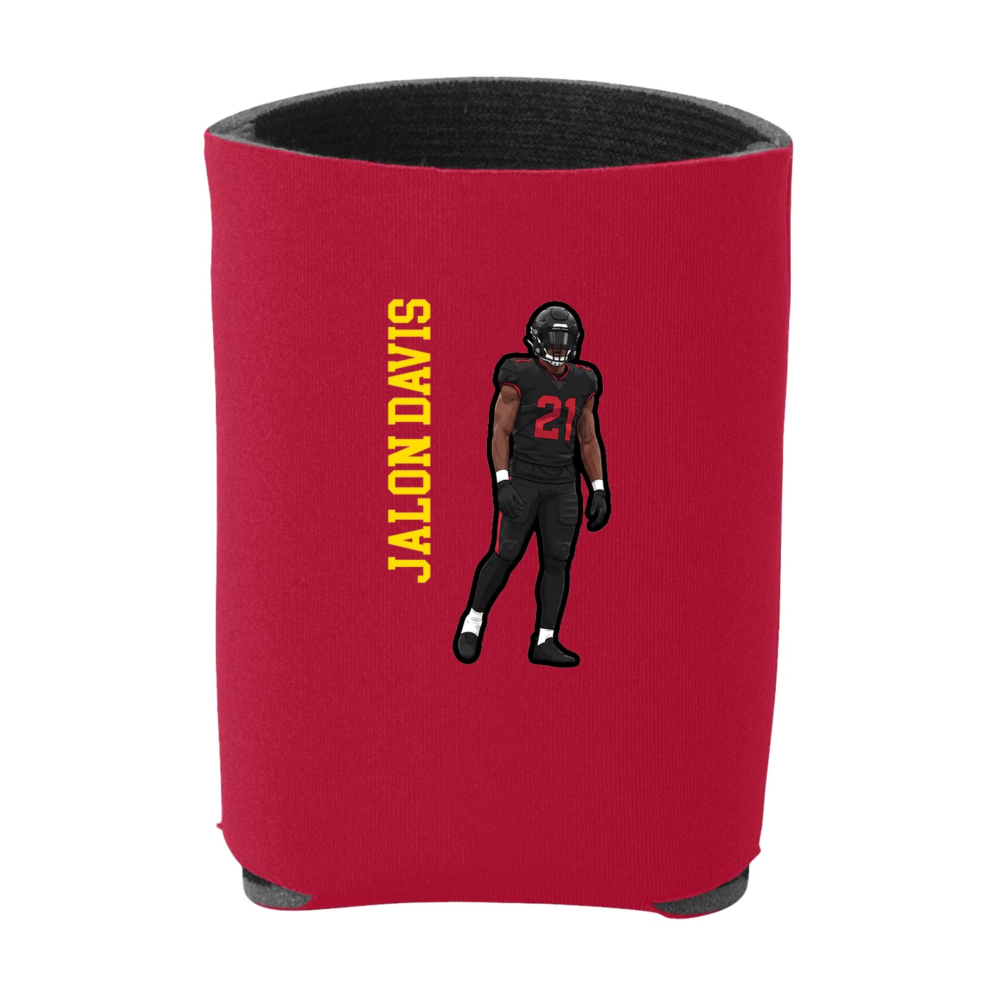 Can Holder — Name Vertical in Red