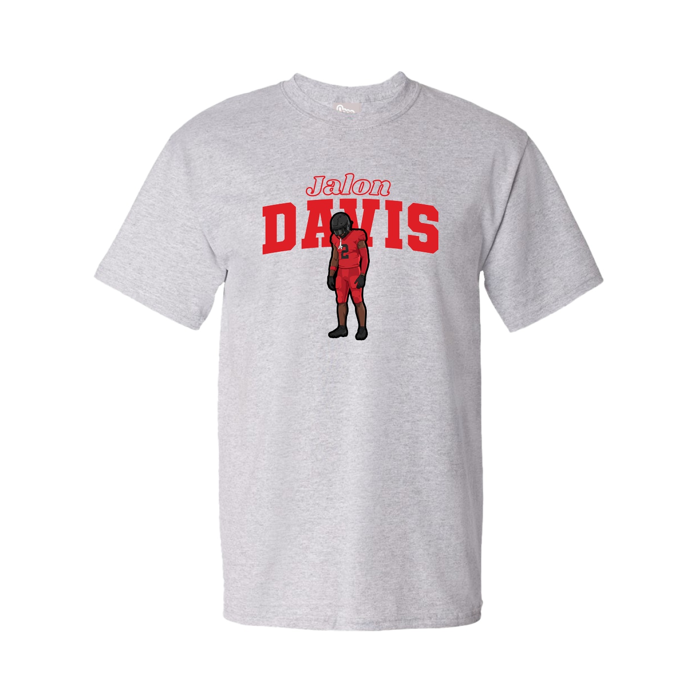 Youth Tee — Name Arch in Grey