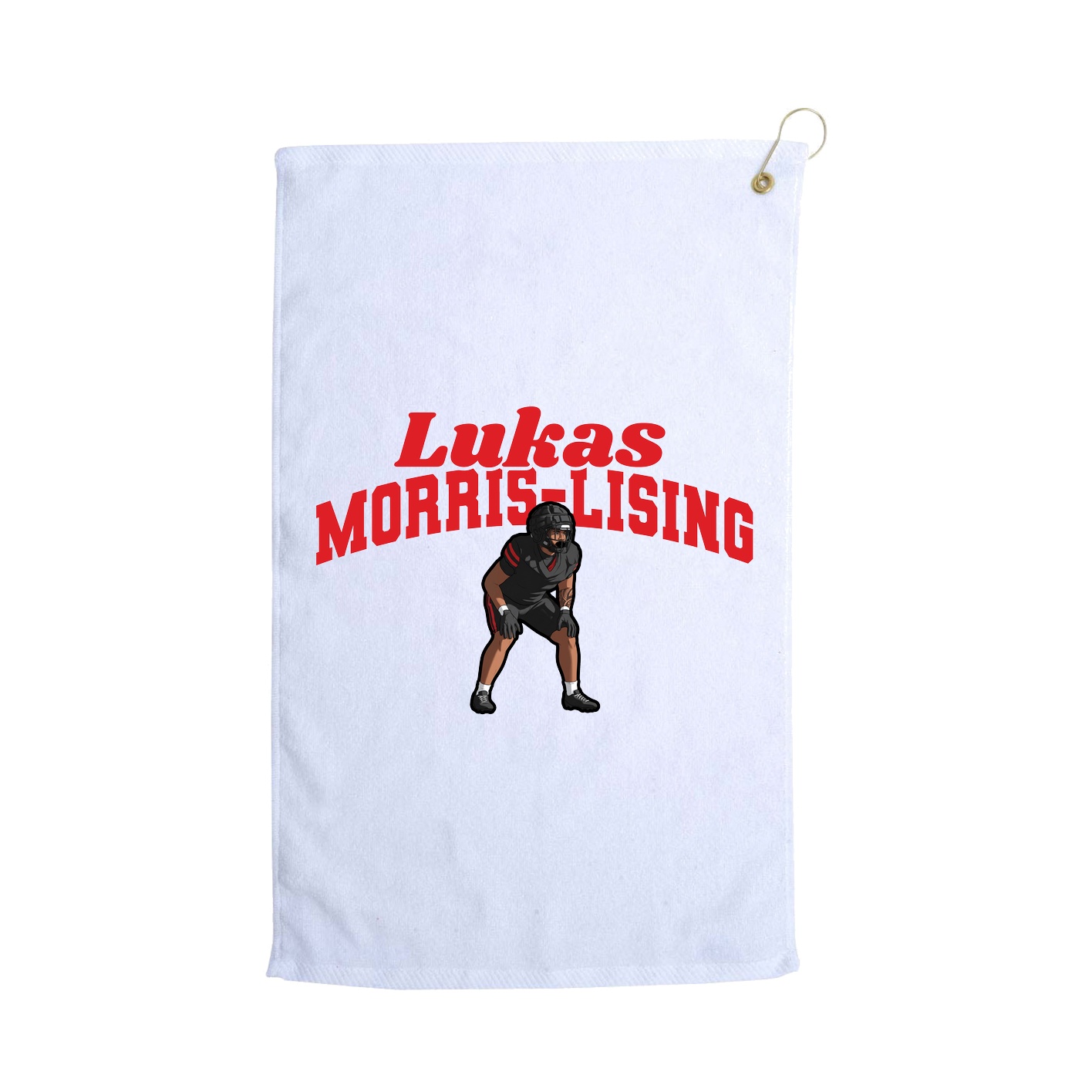 Golf Towel — Signature Arch in White