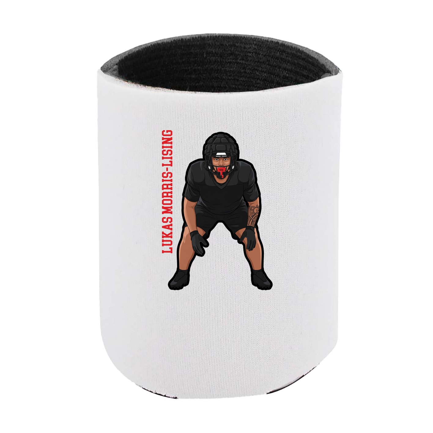 Can Holder — Name Vertical in White