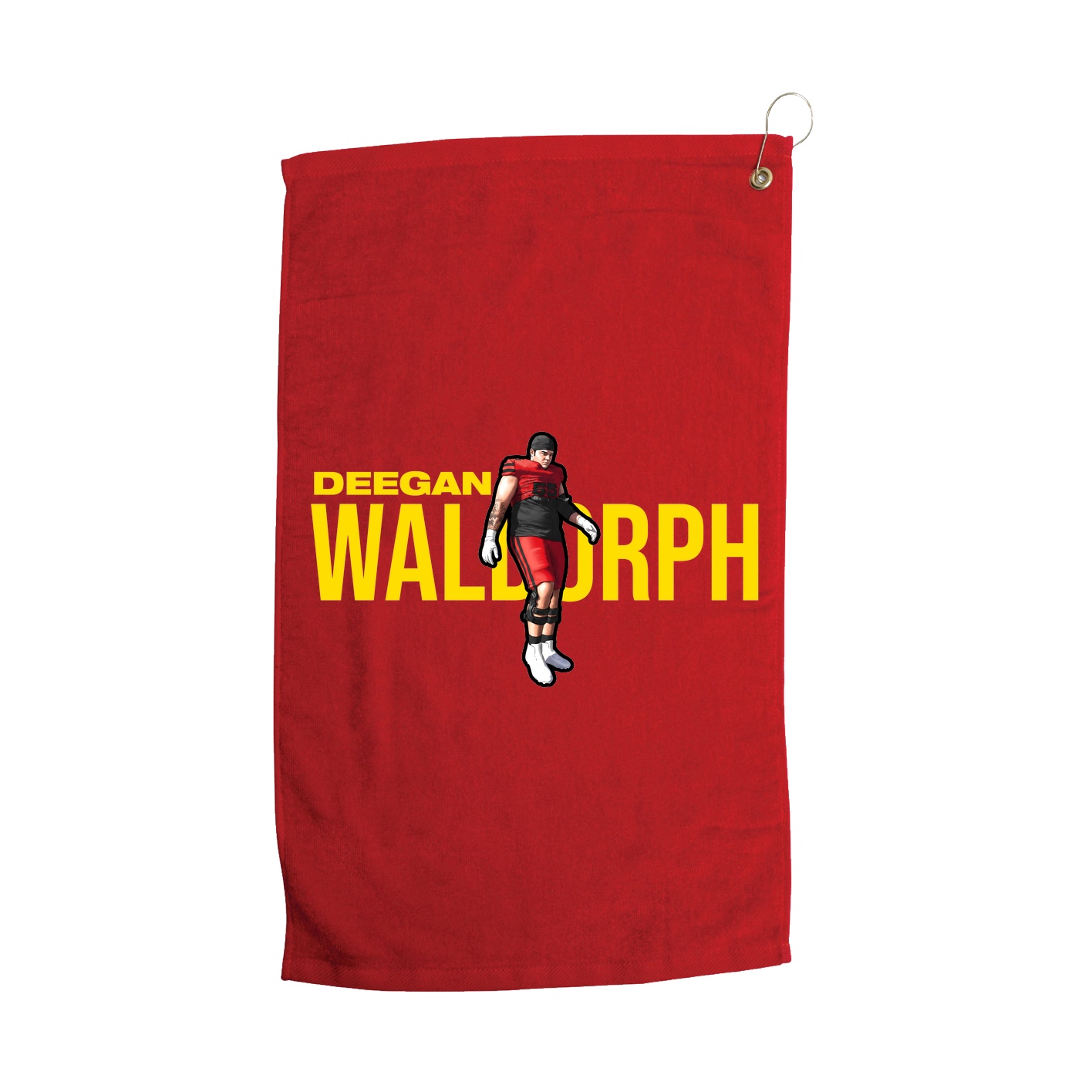 Golf Towel — Player Name in Red