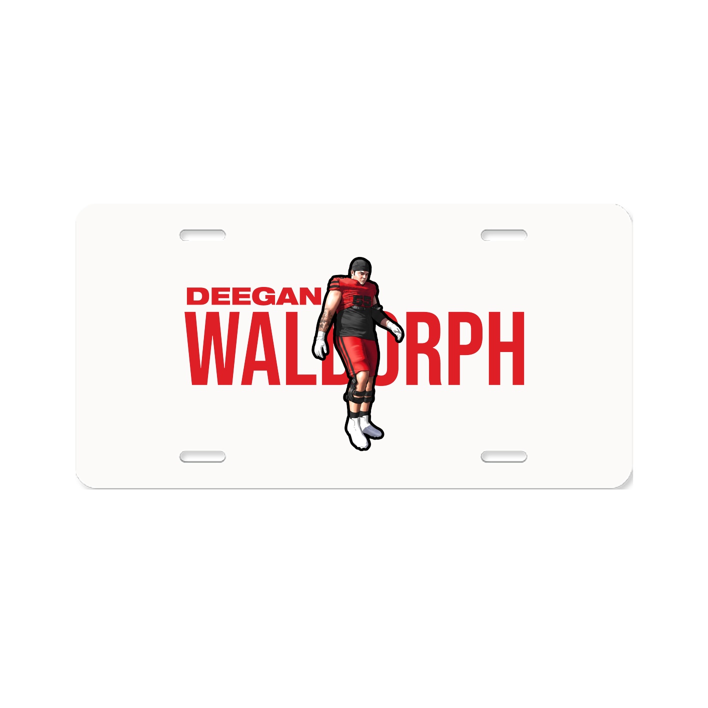 License Plate — Player Name in Classic