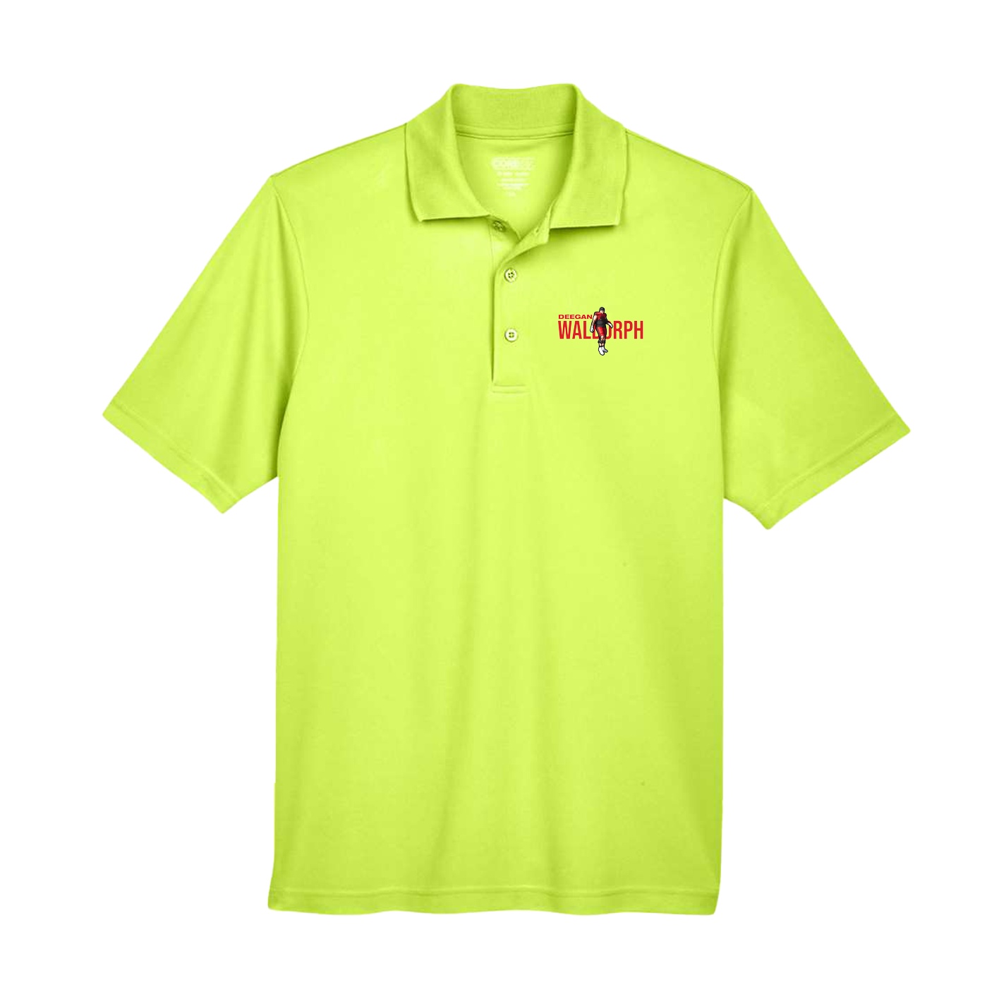 Performance Polo — Player Name in Yellow