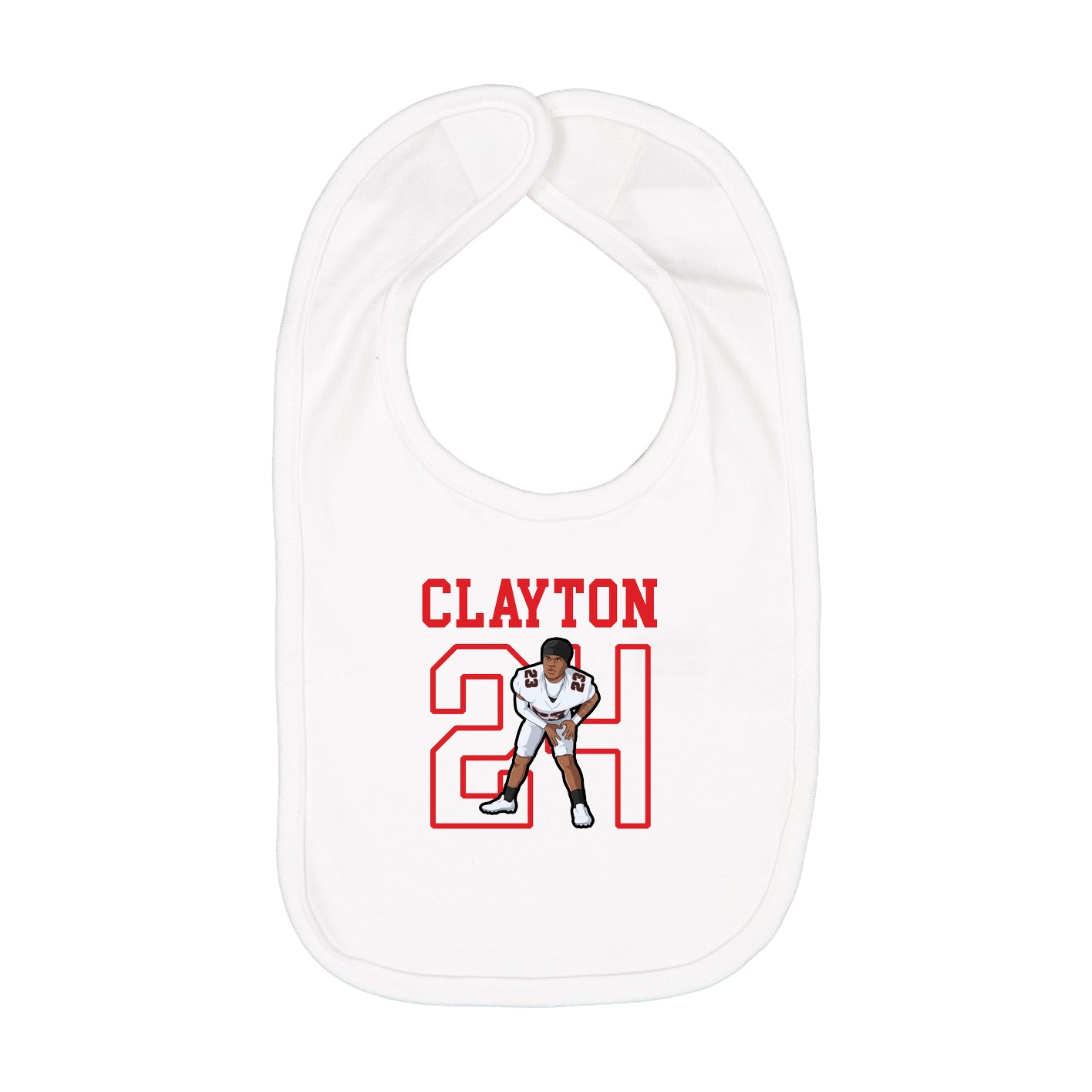 Infant Bib — Shirsey in White