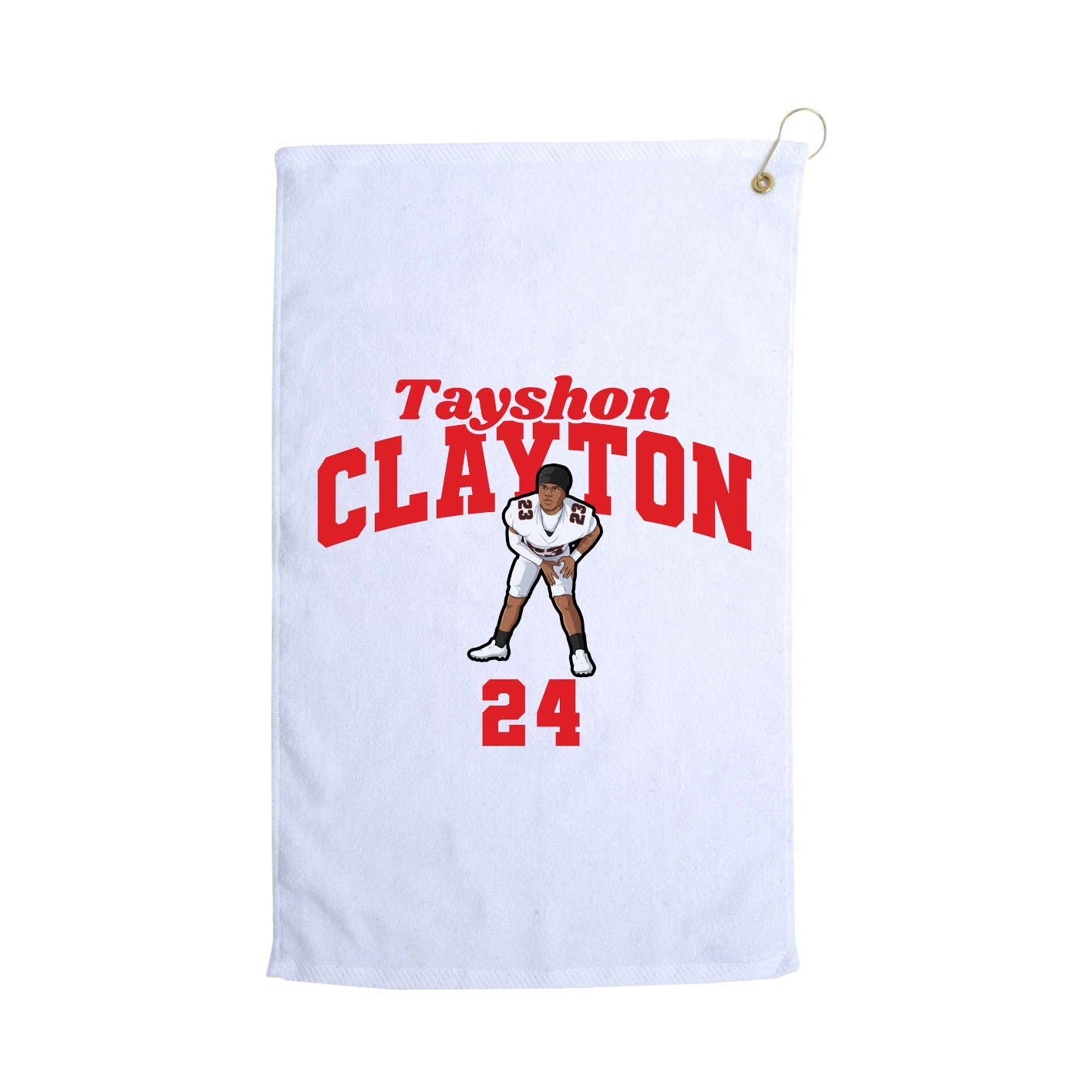 Golf Towel — Signature Arch in White