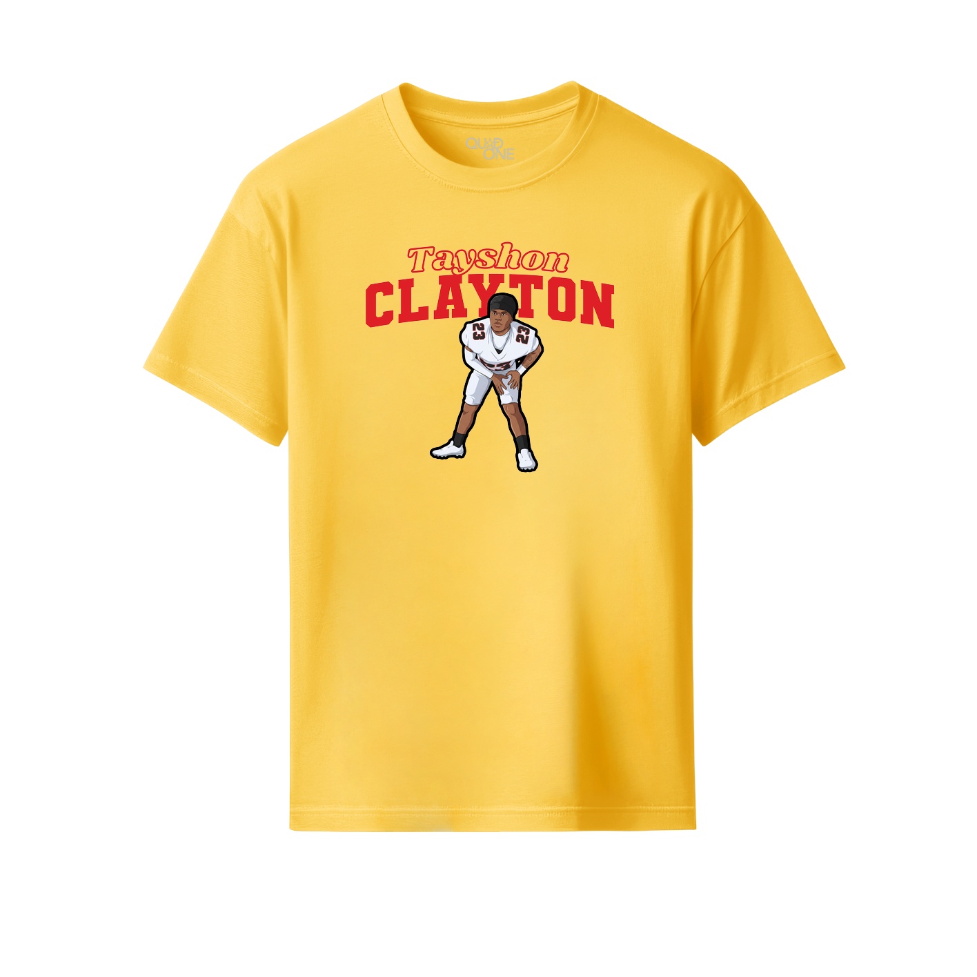 Youth Tee — Name Arch in Yellow