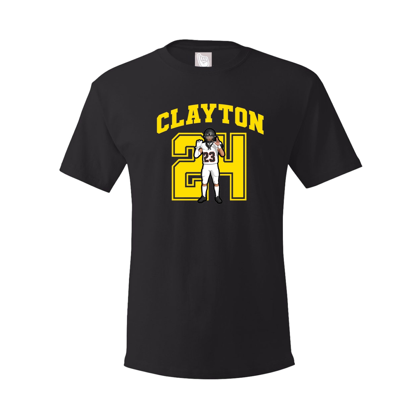 Youth Tee — Number in Black