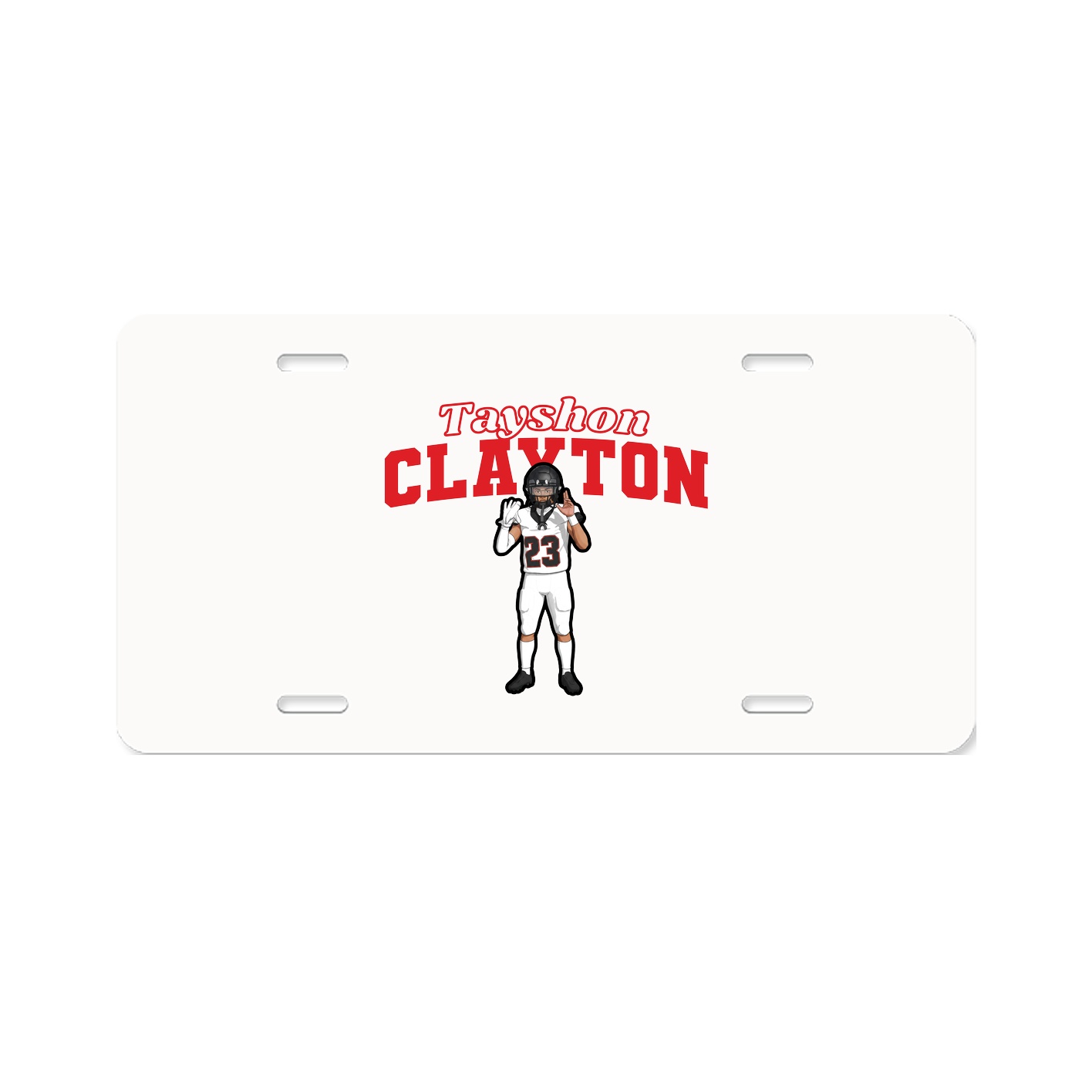 License Plate — Name Arch in Classic
