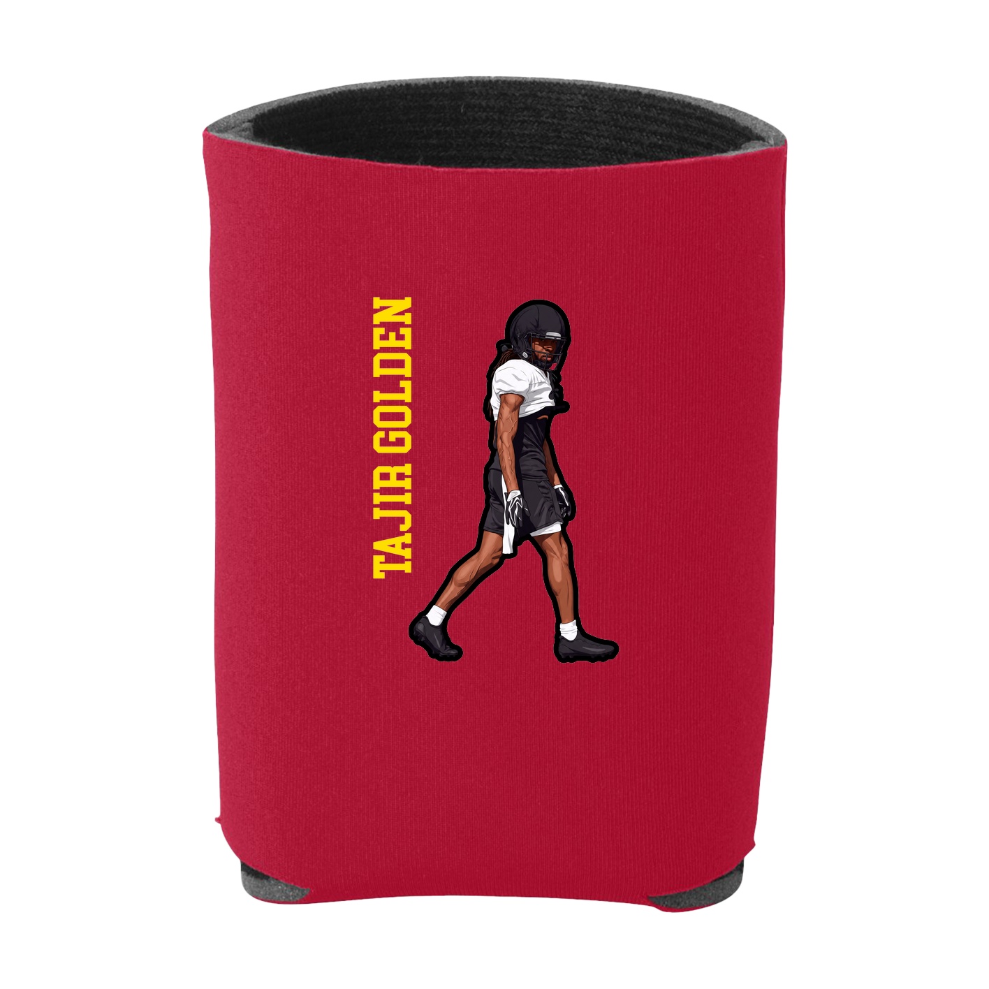 Can Holder — Name Vertical in Red