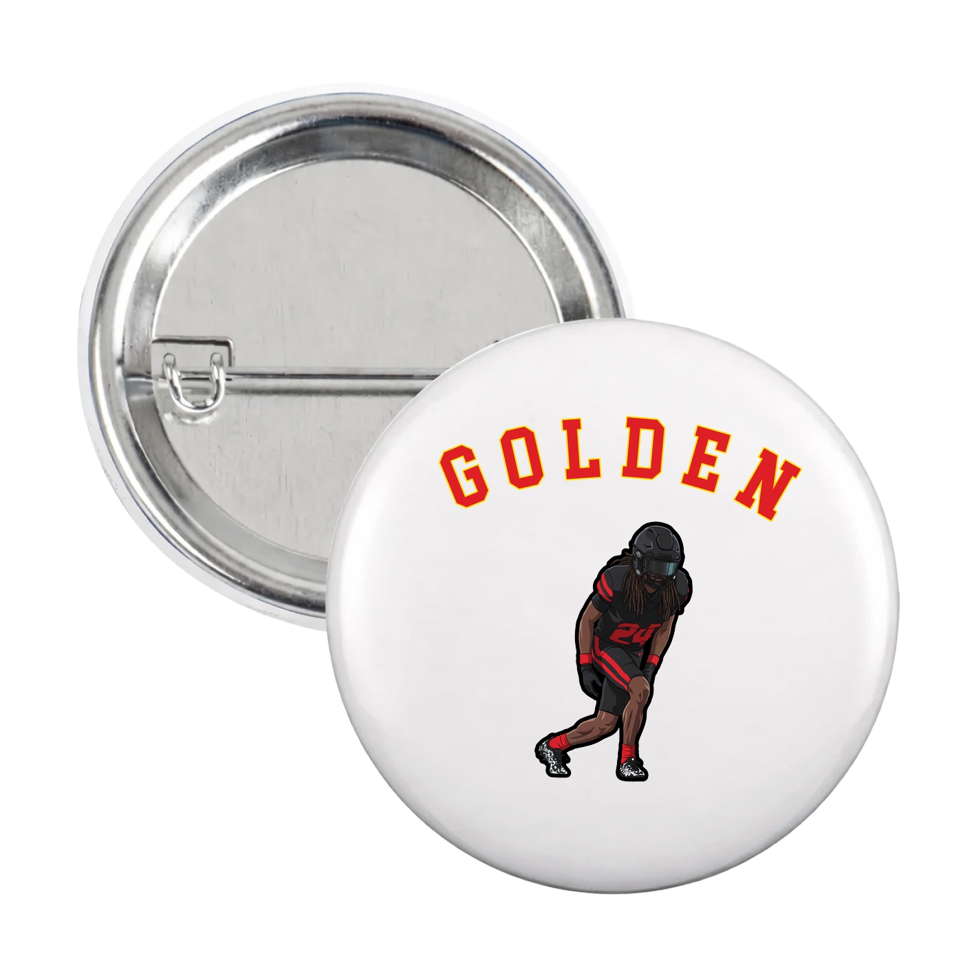 Game Day Button — Shirsey Arch in White
