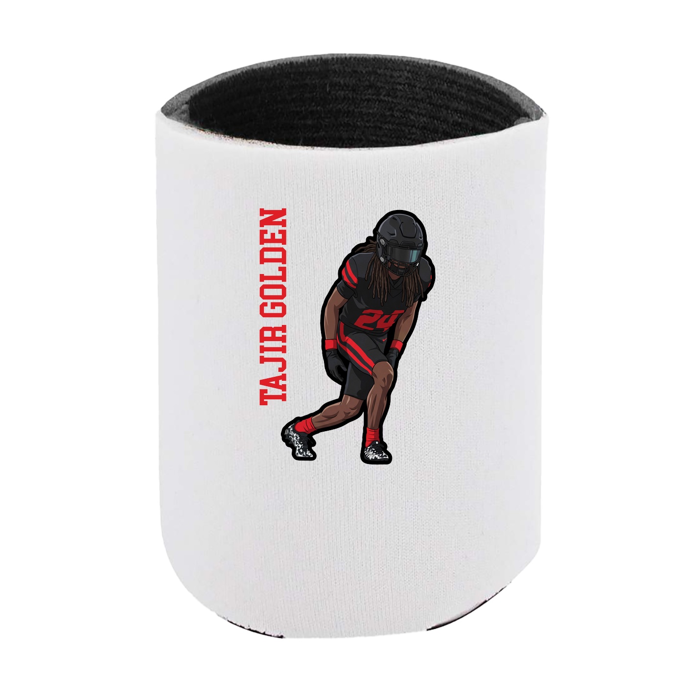 Can Holder — Name Vertical in White