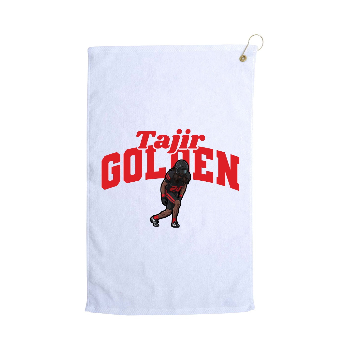 Golf Towel — Signature Arch in White