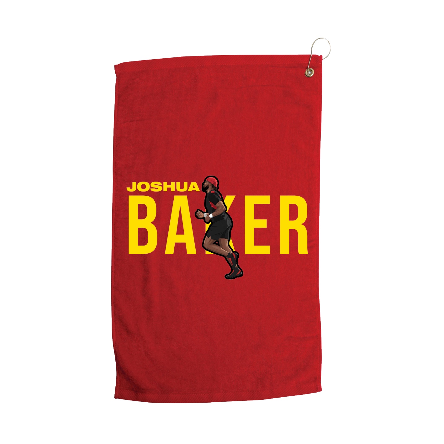 Golf Towel — Player Name in Red
