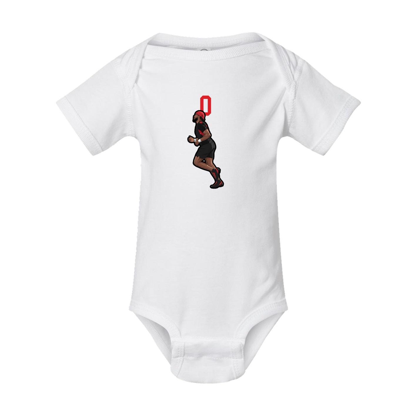 Baby Onesie — Number Top in White